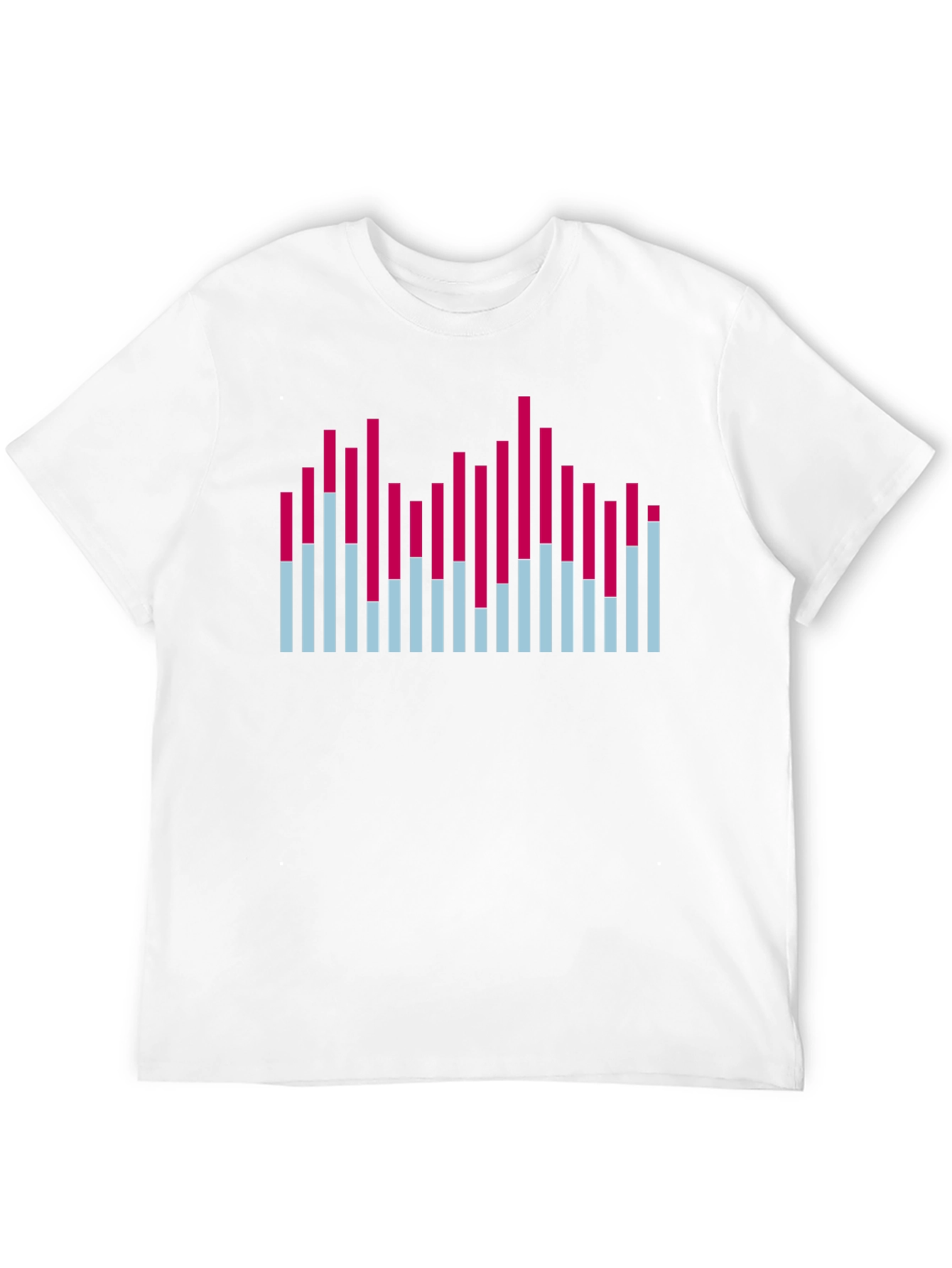 Black Modern Graphic T-Shirt - Color Block Design view 12