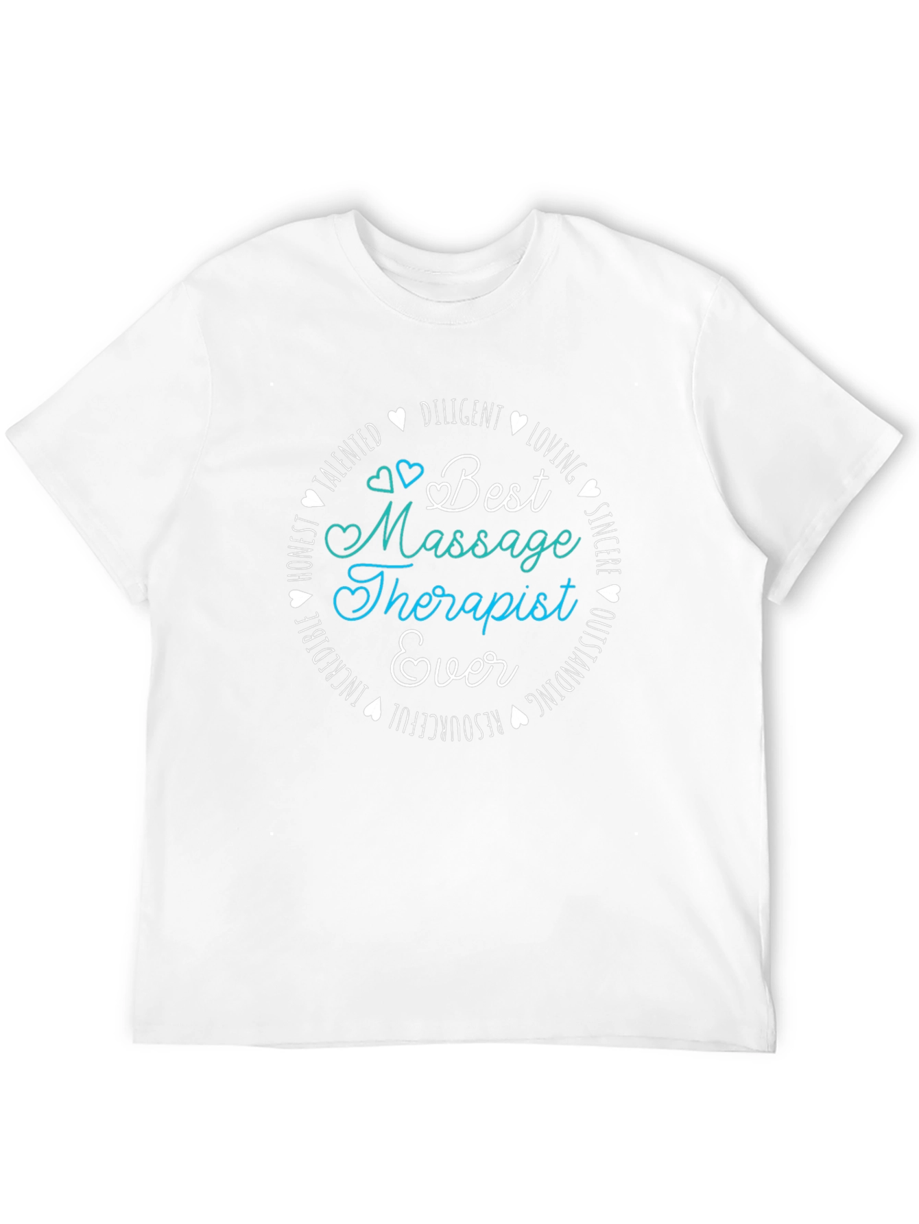 Black Best Massage Therapist Ever Graphic Tee view 12