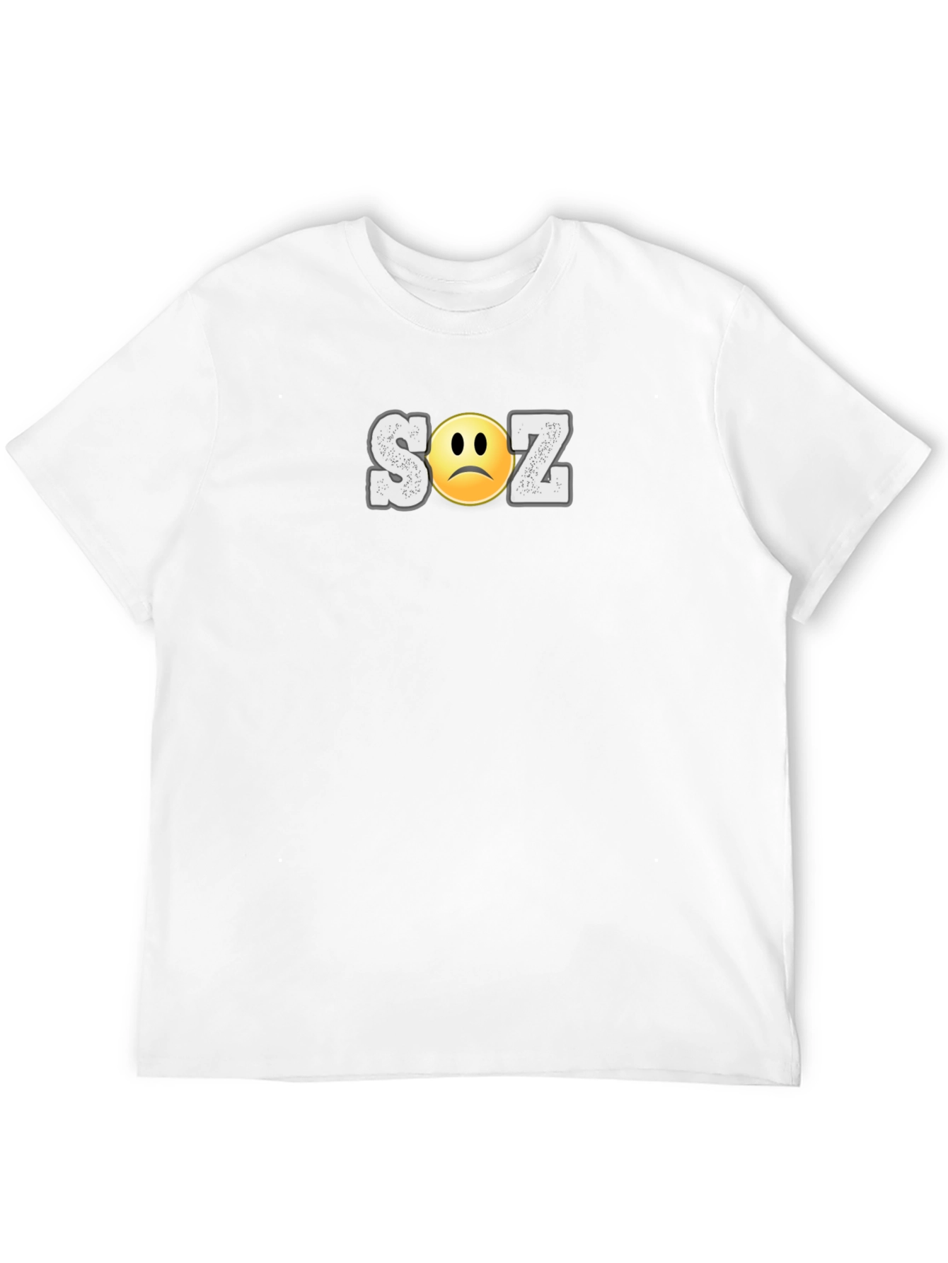Black Sad SOZ Graphic Tee - Unisex Soft Cotton T-Shirt view 12