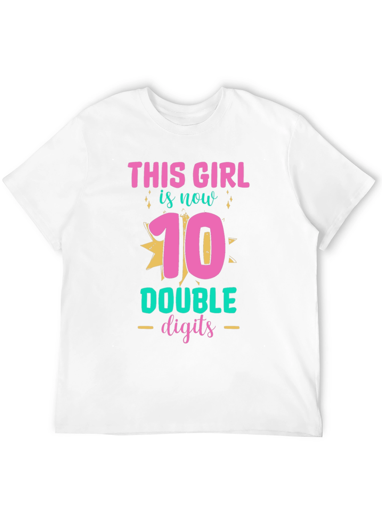 Black This Girl is Now 10 Double Digits T-Shirt view 12