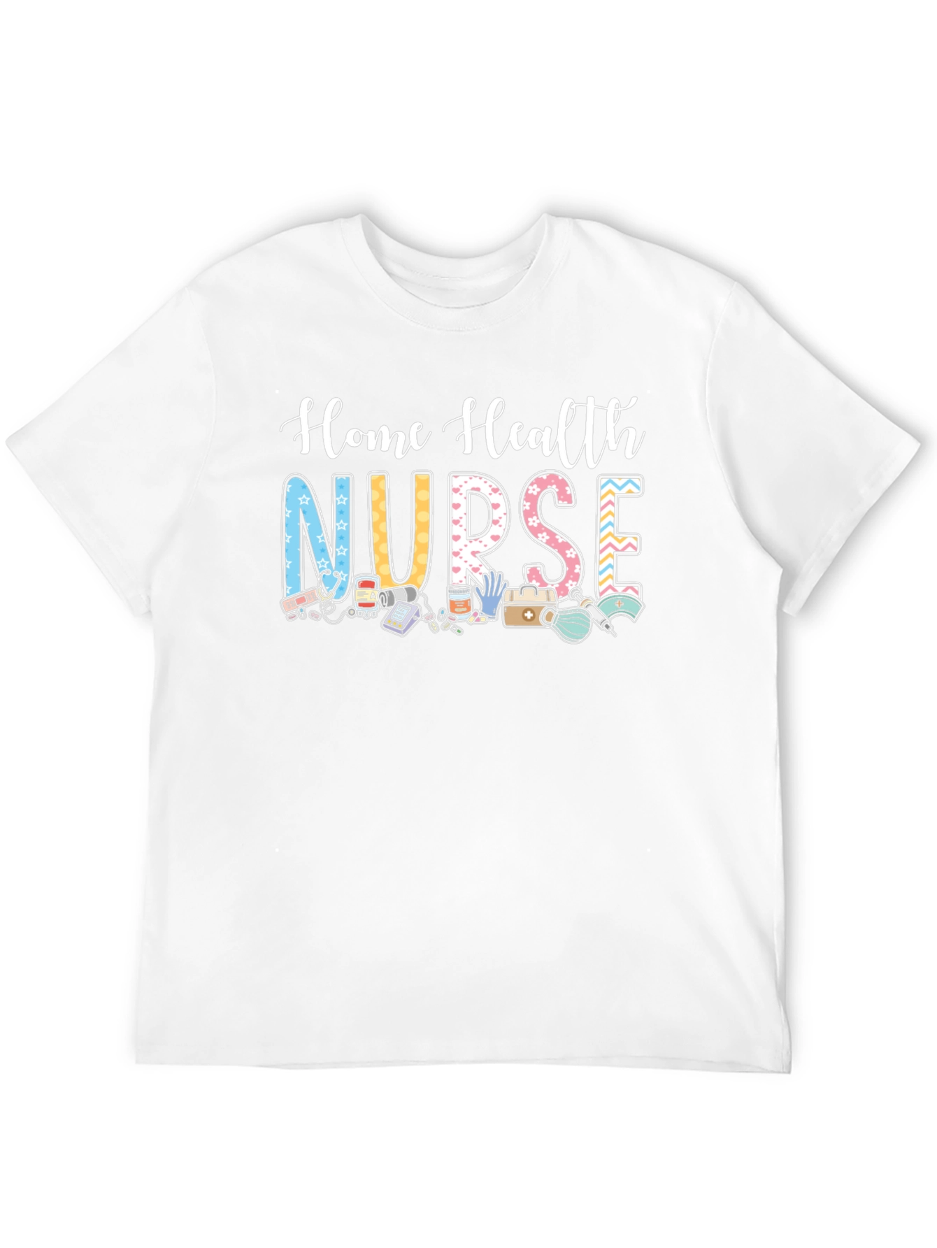 Black Home Health Nurse Graphic T-Shirt view 12