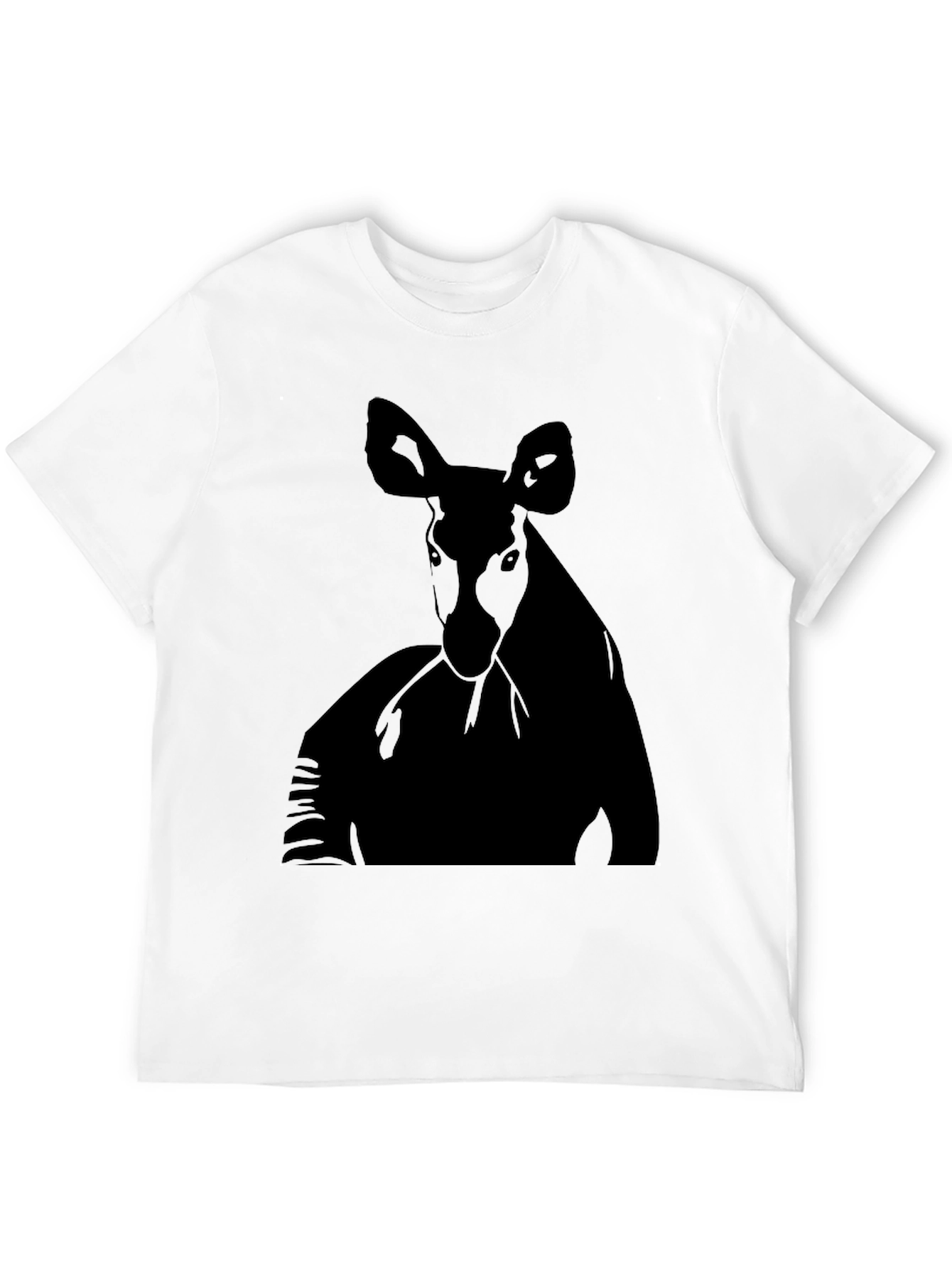Black Okapi Graphic Tee - Men's Black T-Shirt view 12