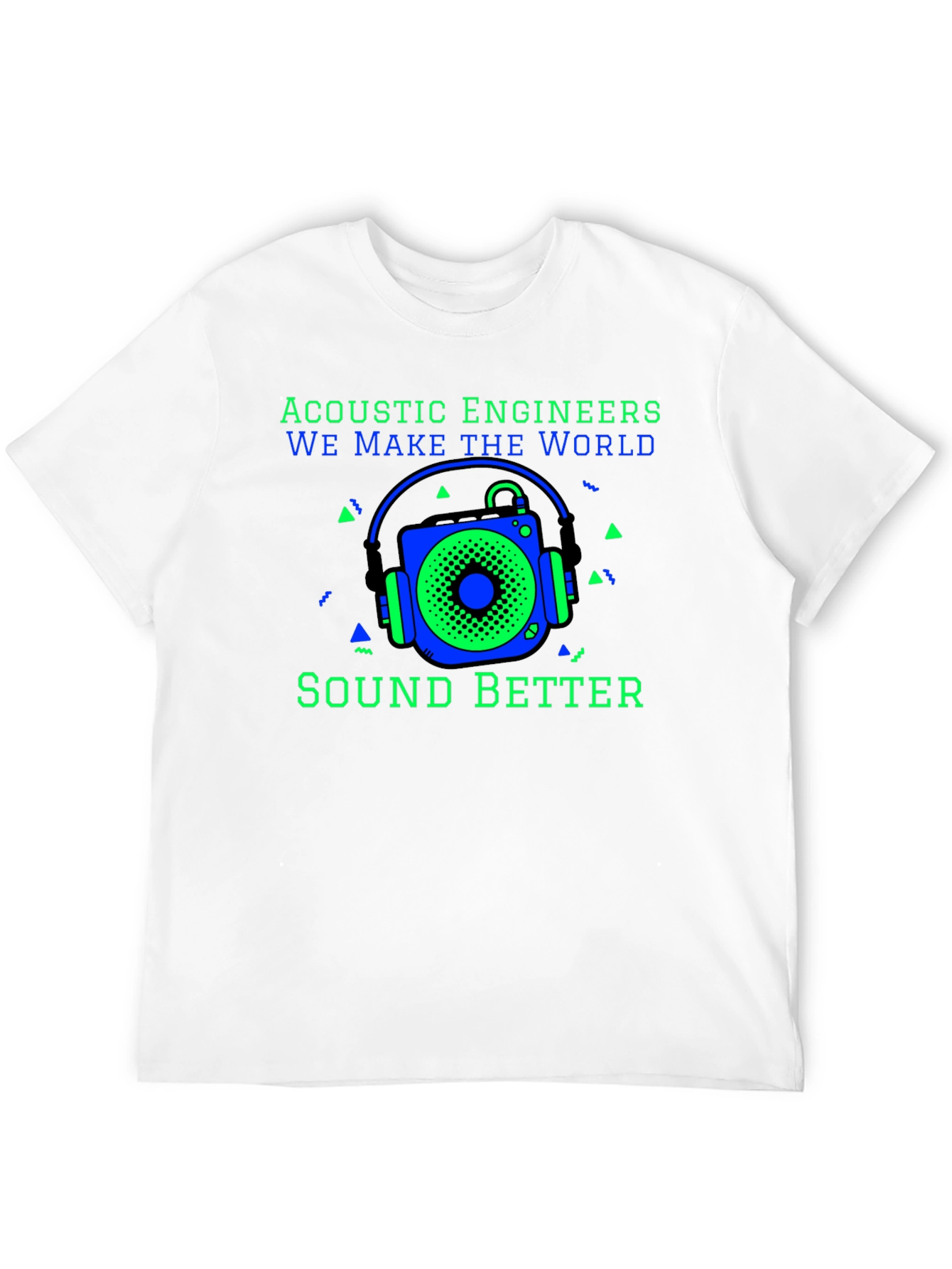 Black Acoustic Engineers Sound Better T-Shirt view 12
