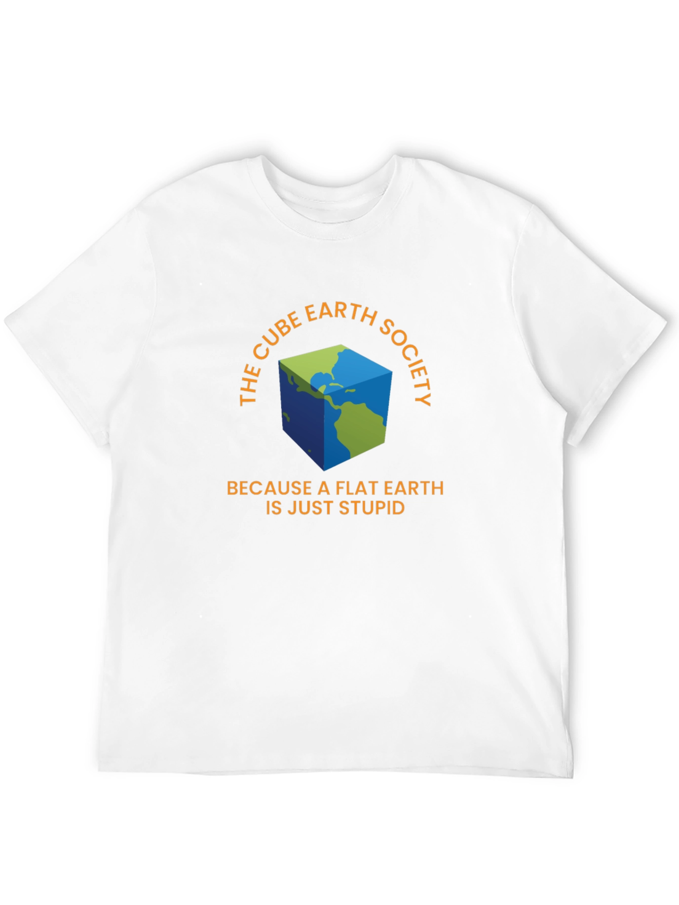 Black Cube Earth Society T-Shirt - Funny Conspiracy Tee view 12