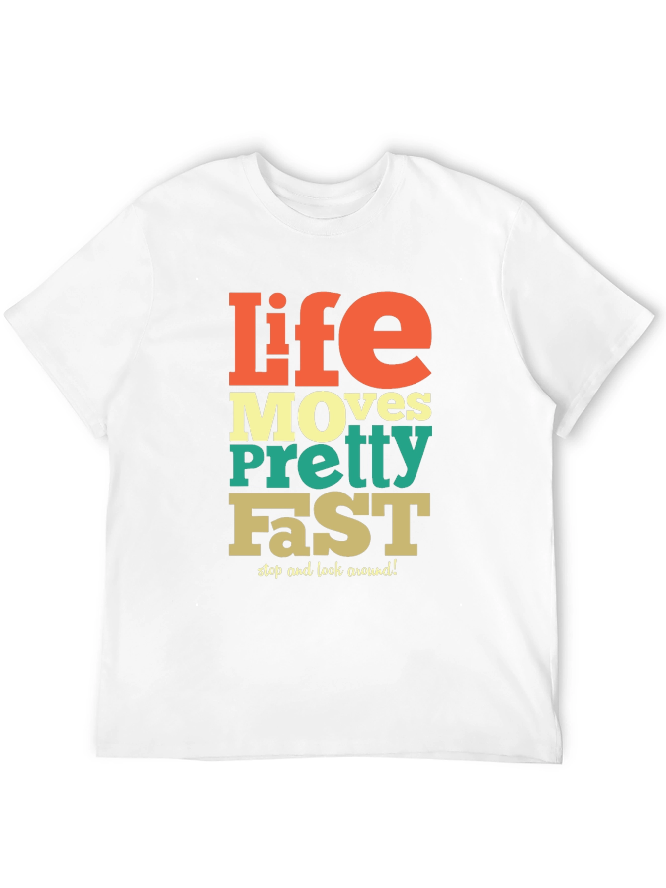 Black Life Moves Pretty Fast Graphic Tee - Relaxed Fit view 12