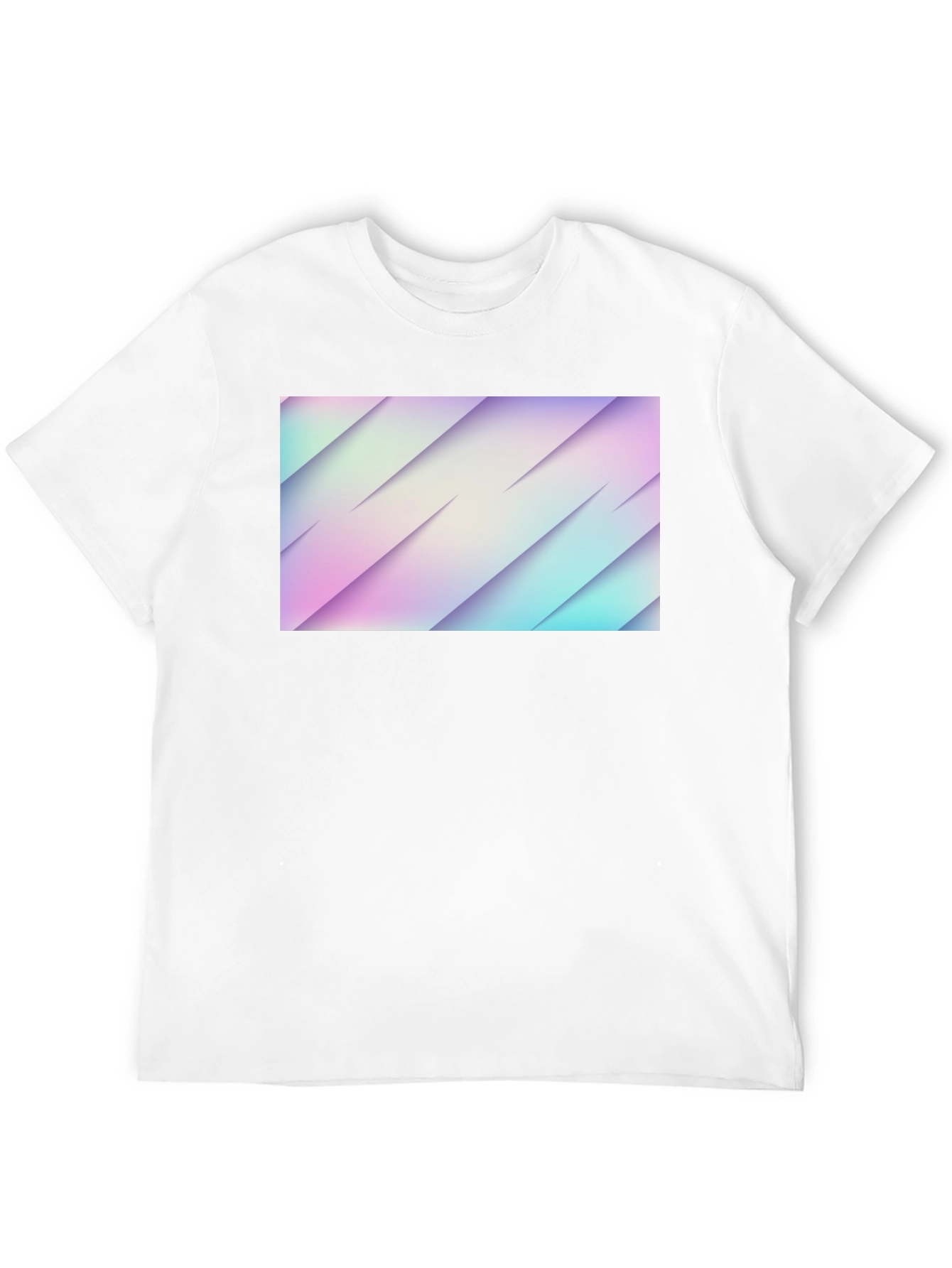 Black Abstract Black Graphic Tee - Modern Design view 12