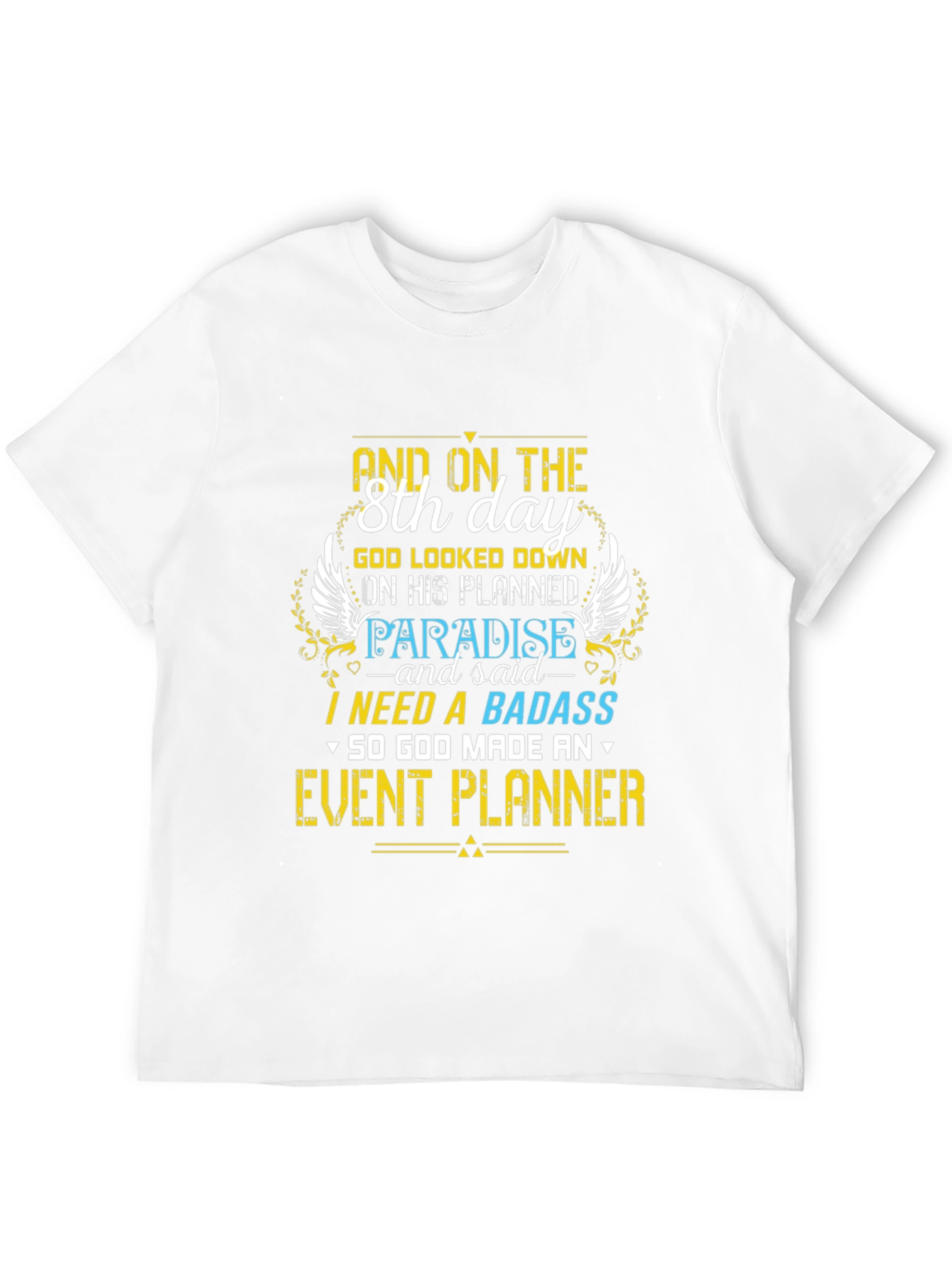 Black Event Planner Graphic Tee - 8th Day Design view 12