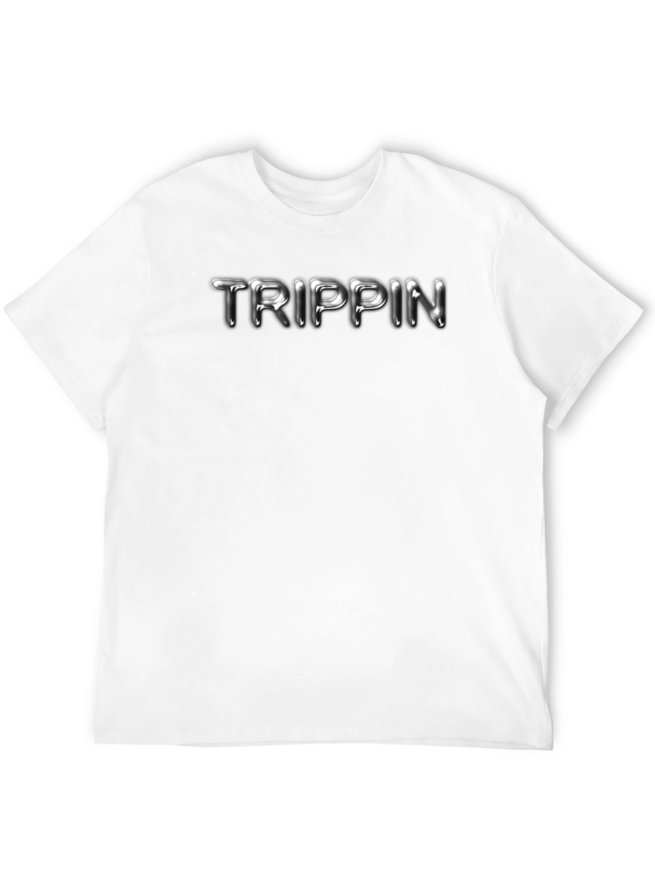 Black Trippin' Graphic Tee - Mens Black Crew Neck T-Shirt view 12