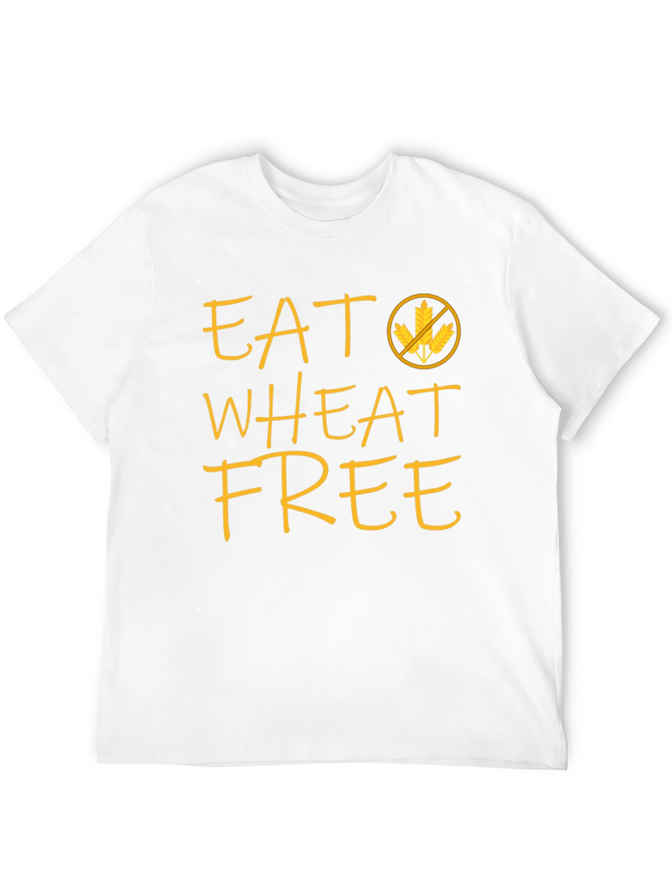 Black Eat Wheat Free Black T-Shirt - Gluten Sensitive Apparel view 12