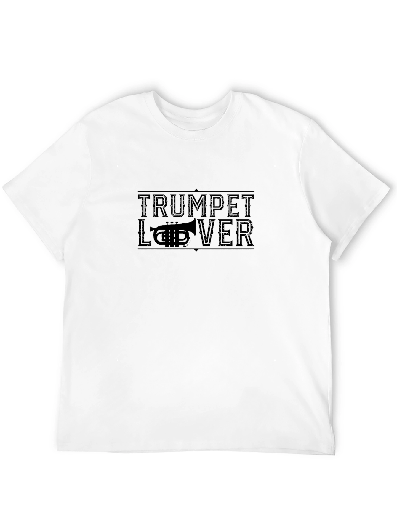 Black Trumpet Lover Black Graphic Tee view 12