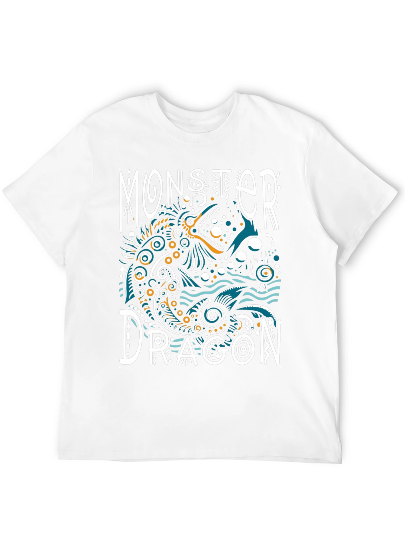 Black Monster Dragon Graphic Tee - Unique Art T-Shirt view 12