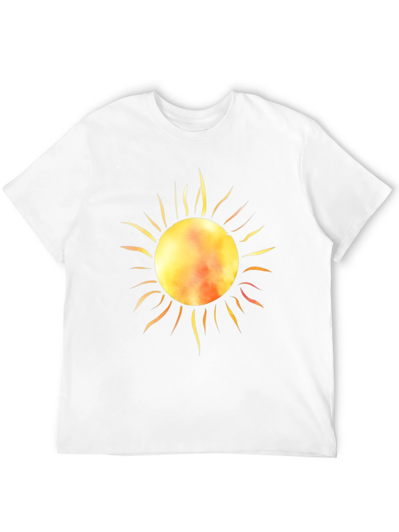 Black Radiant Sun Graphic Tee - Black Cotton T-Shirt view 12
