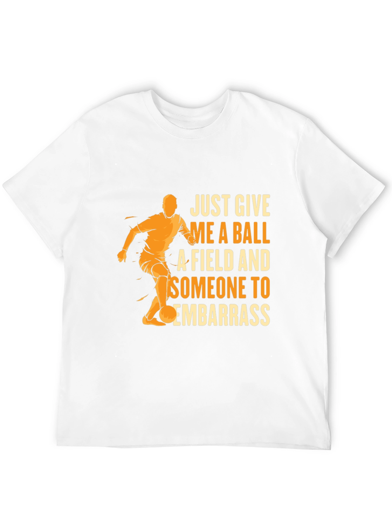 Black Soccer T-Shirt - Just Give Me A Ball view 12