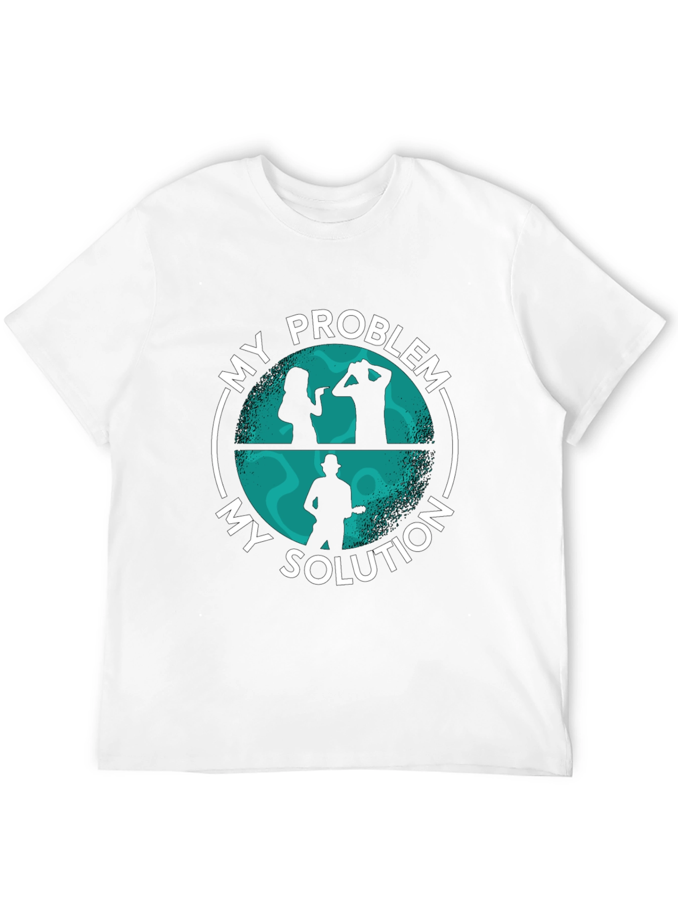 Black My Problem My Solution Graphic T-Shirt view 12