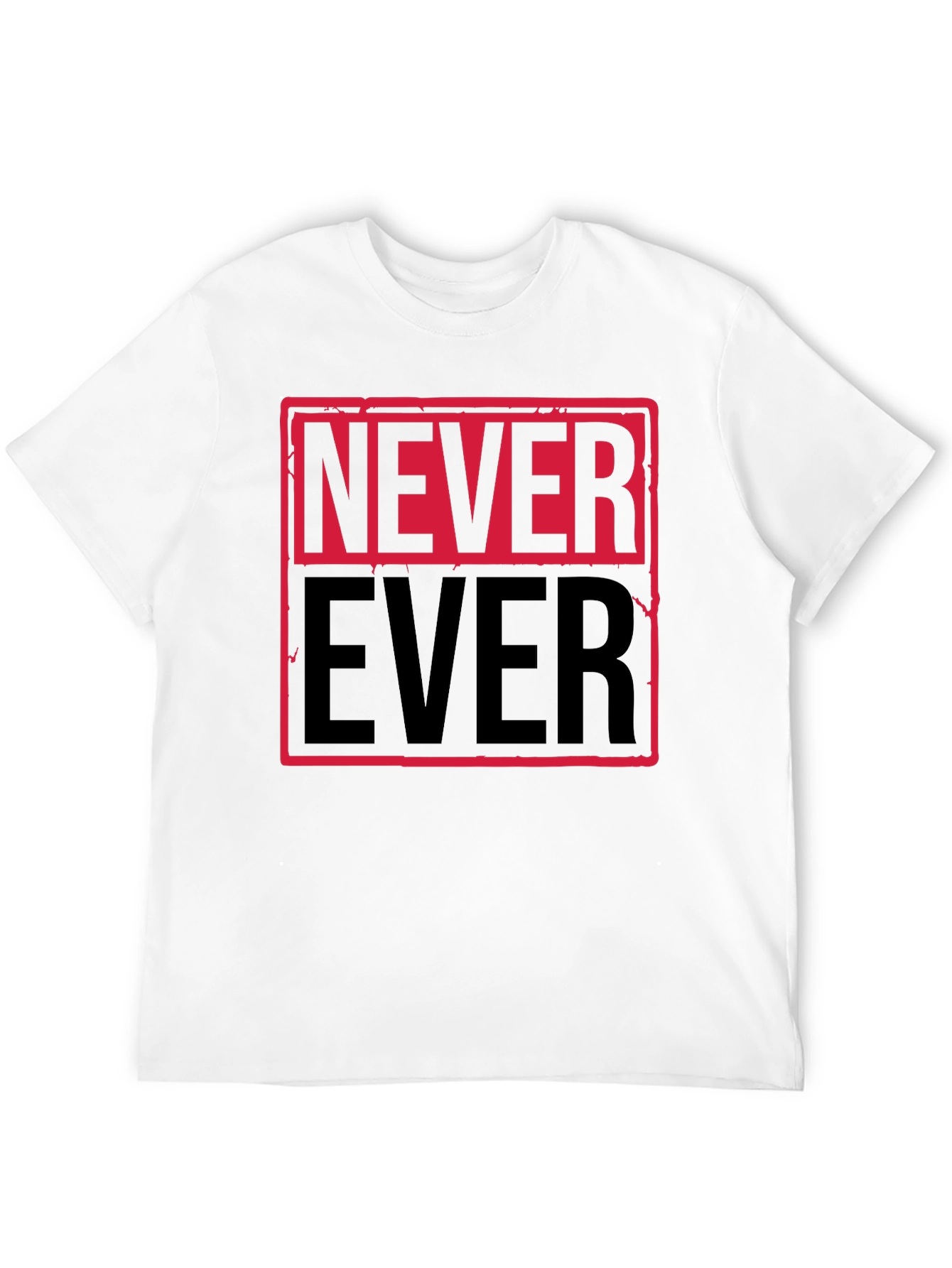 Black Never Ever Graphic Tee - Bold Statement Shirt view 12