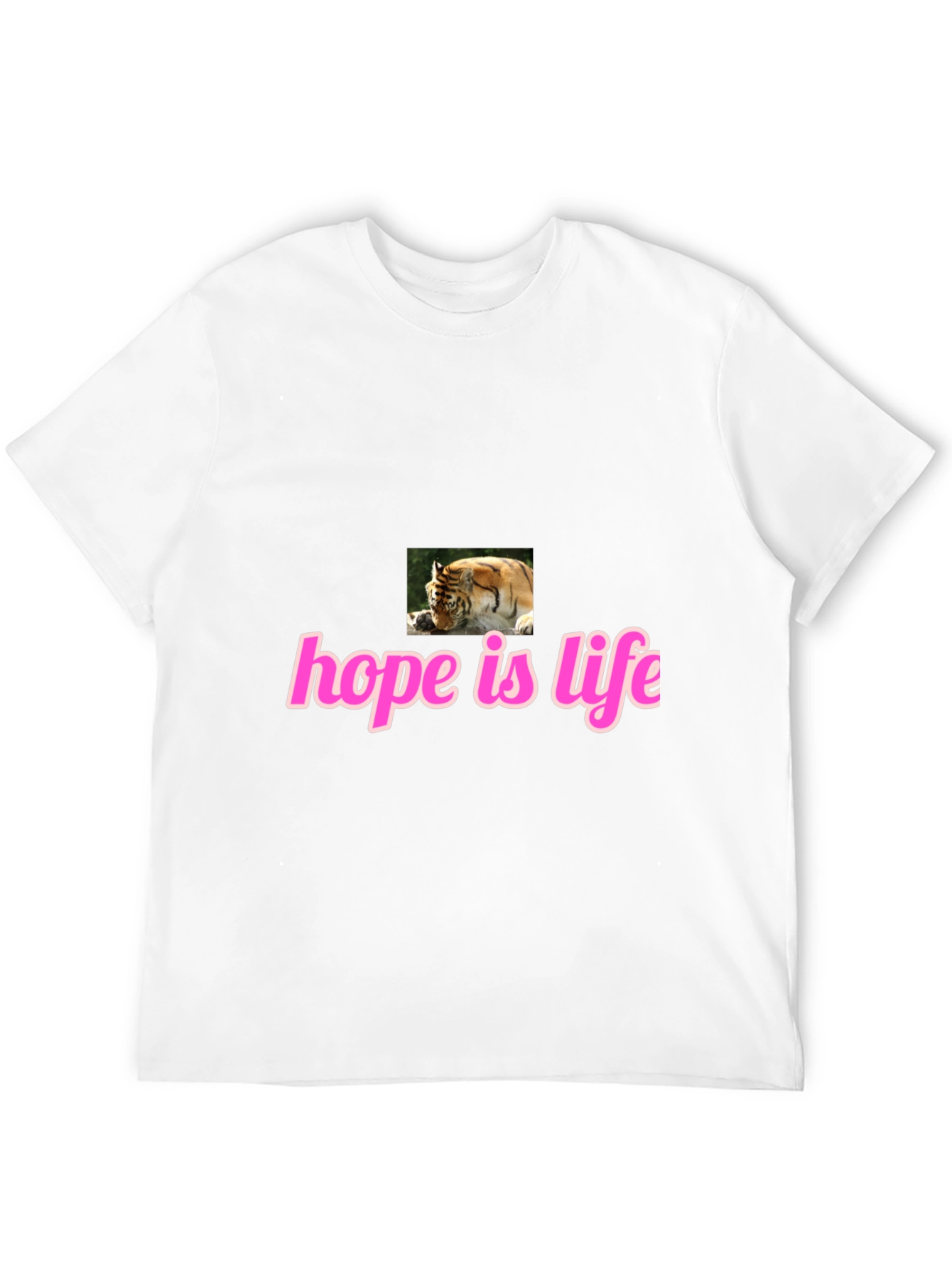 Black Hope Is Life Tiger Graphic Tee - Black view 12