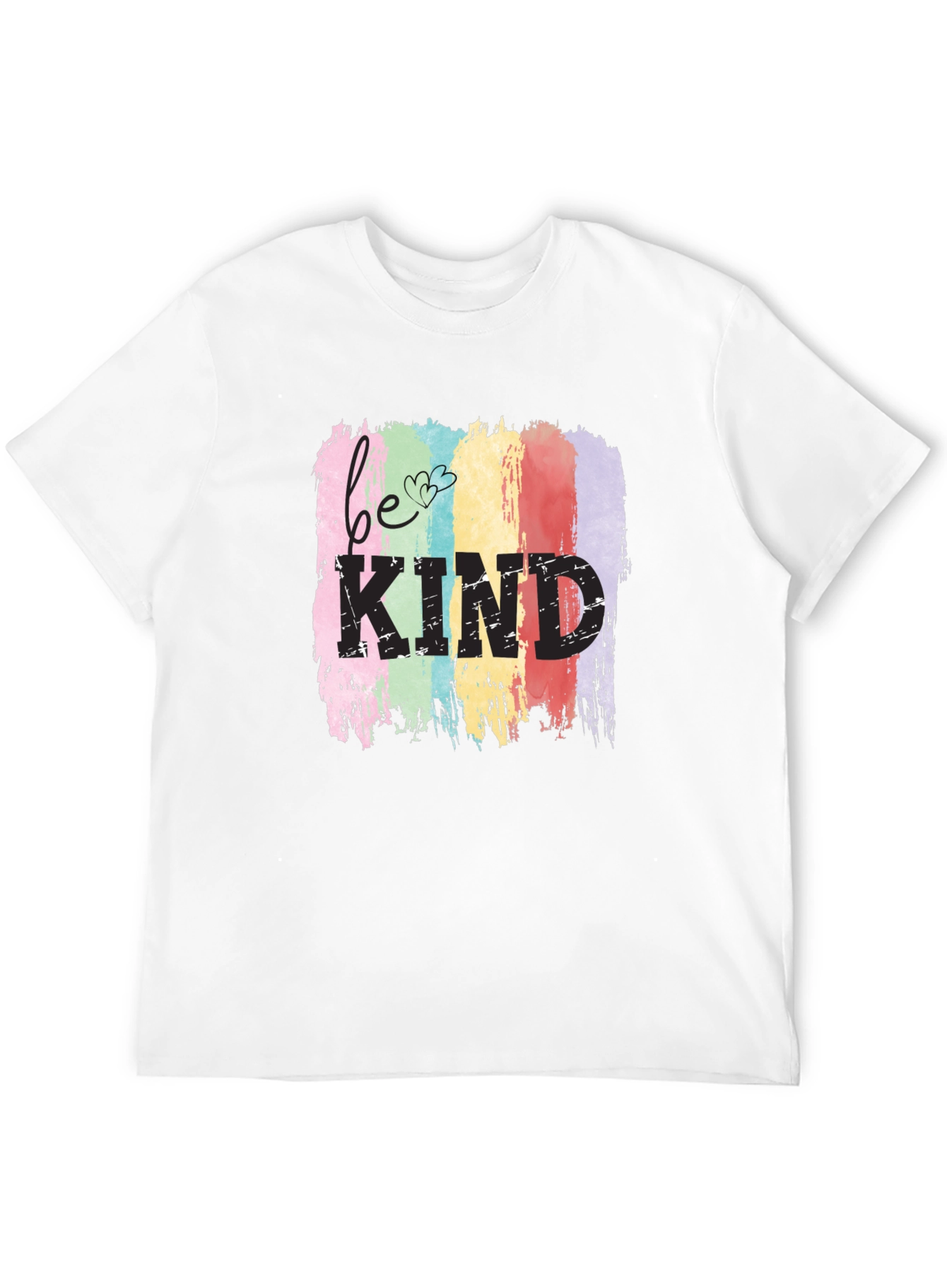 Black Be Kind Rainbow T-Shirt - Positive Message Tee view 12