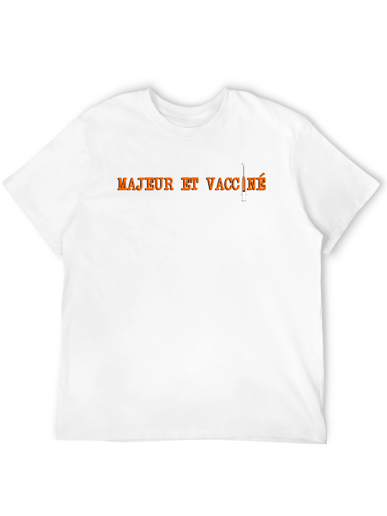 Black Majeur et Vacciné T-Shirt - Adult and Vaccinated Tee view 12