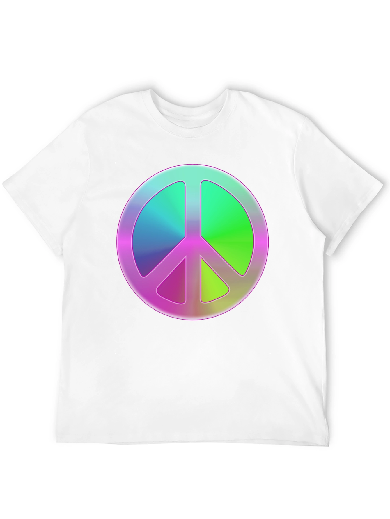 Black Peace Sign Graphic Tee - Retro Style view 12