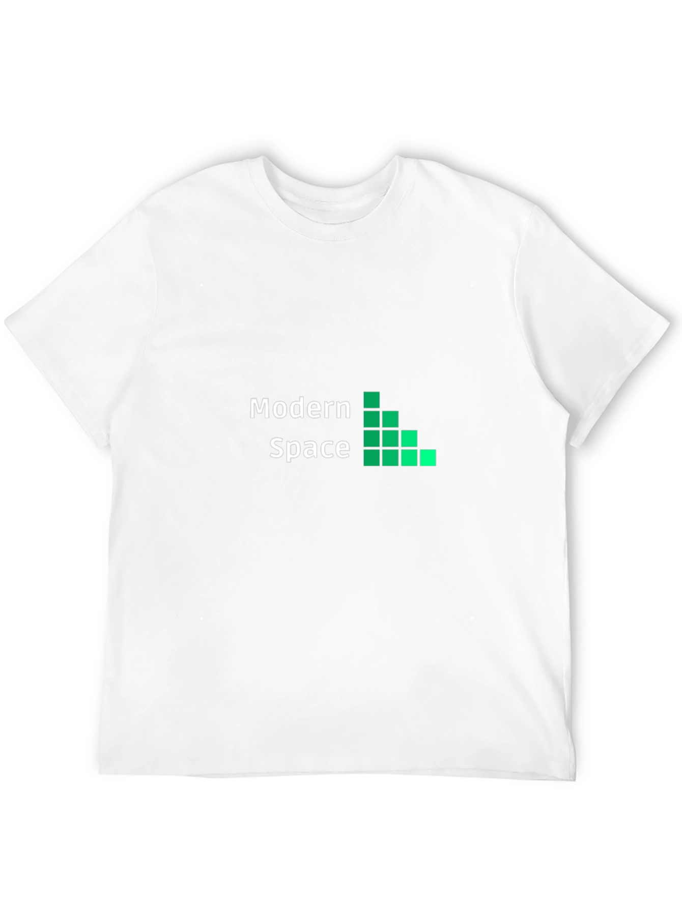 Black Modern Space Black Graphic Tee for Men view 12