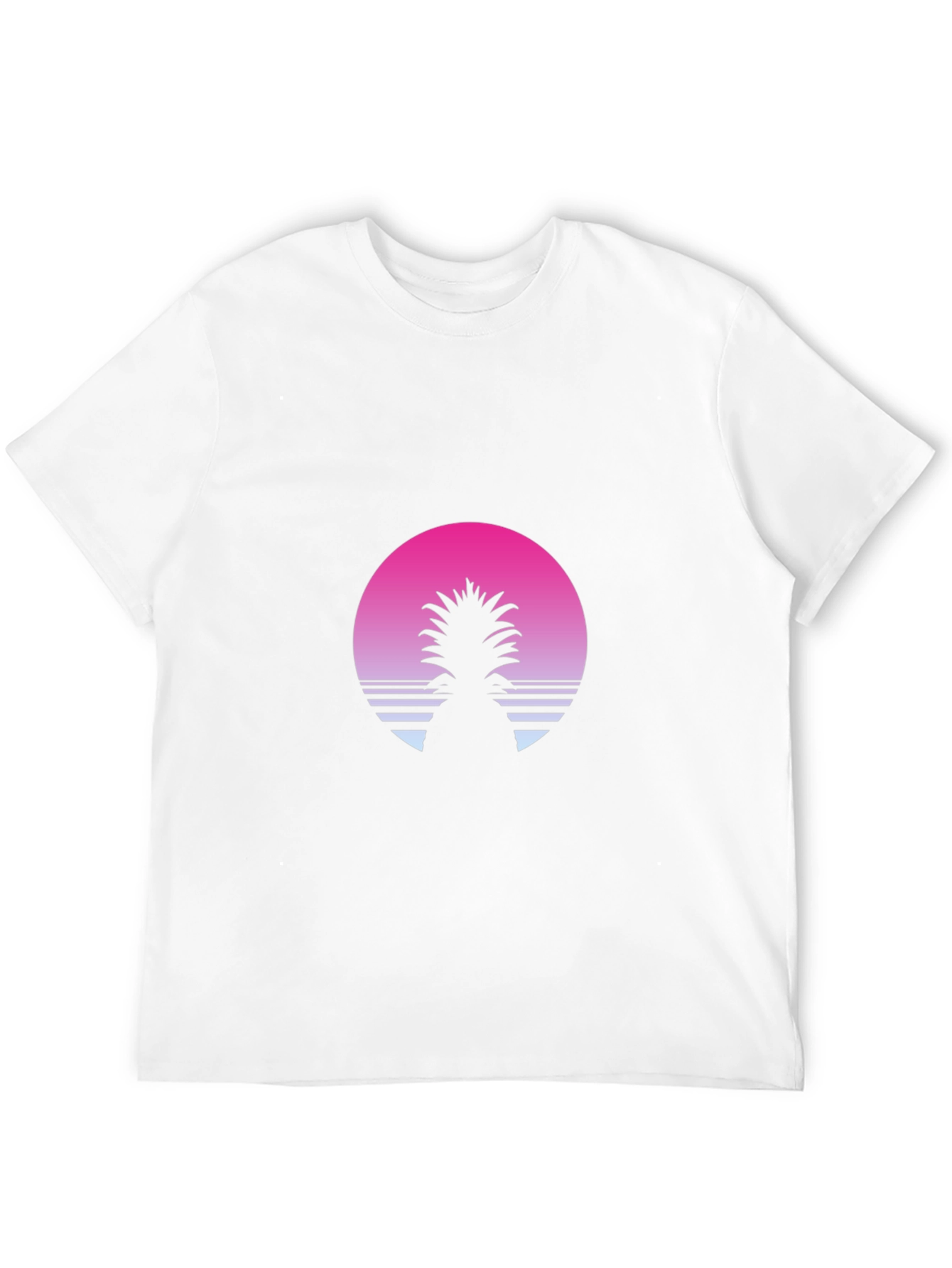 Black Retro Pineapple Sunset T-Shirt - Black view 12