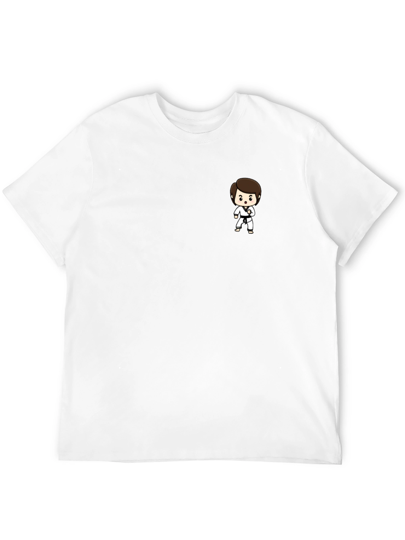 Black T-Shirt with Karate Kid Graphic - 12