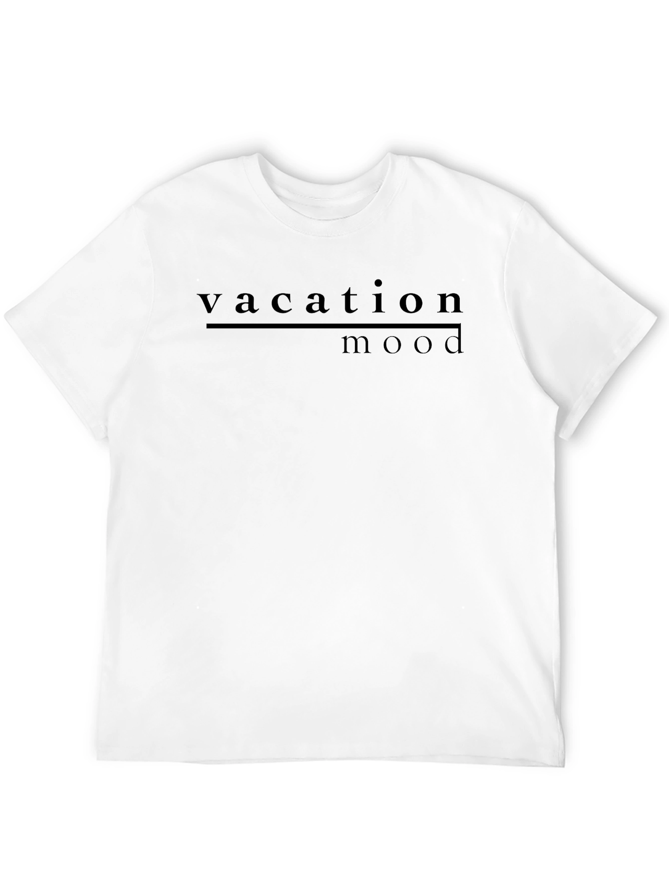 Black Vacation Mode Graphic T-Shirt - Men's Casual Tee view 12