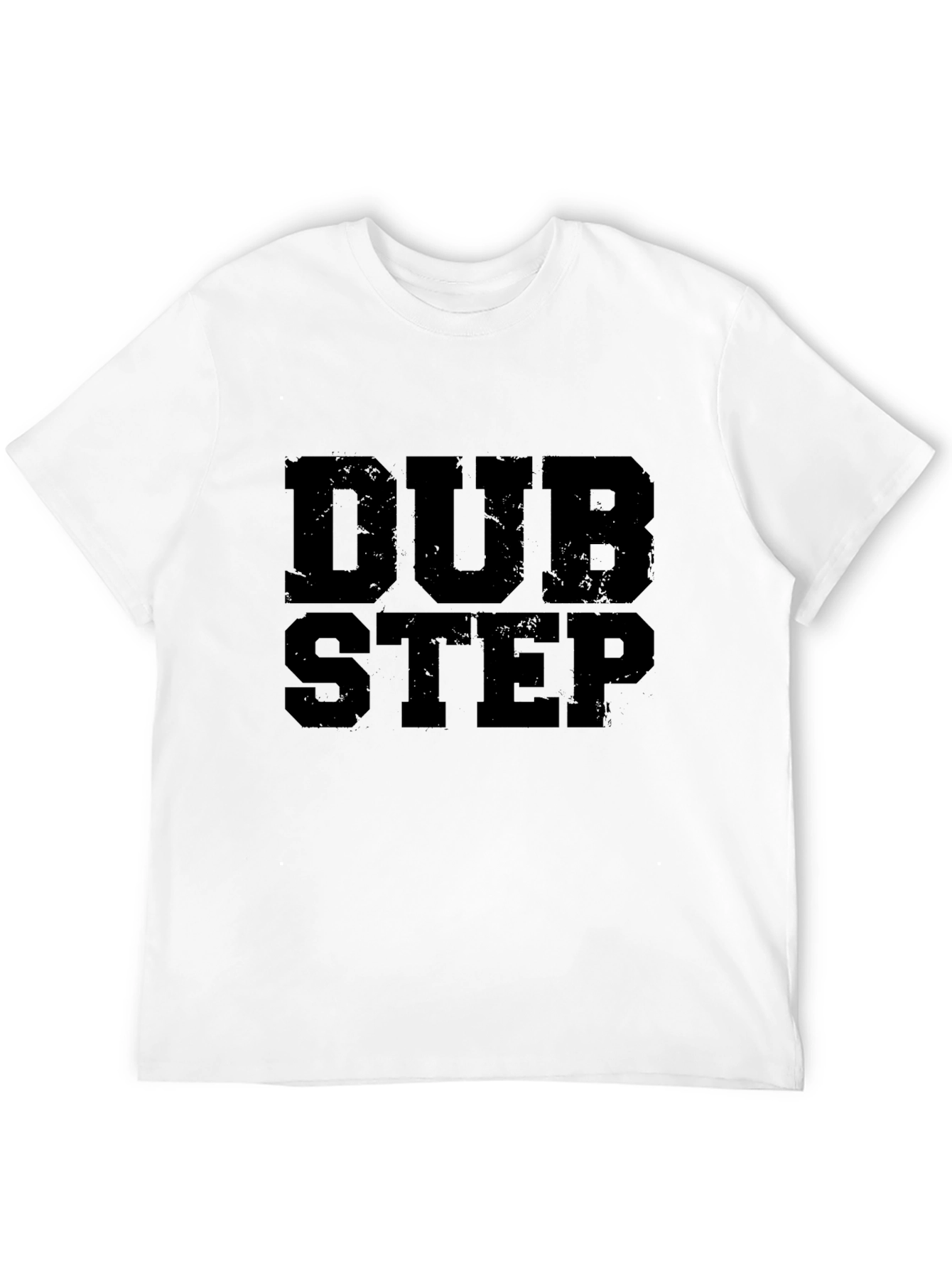 Black Dubstep Graphic Print T-Shirt - Black view 12