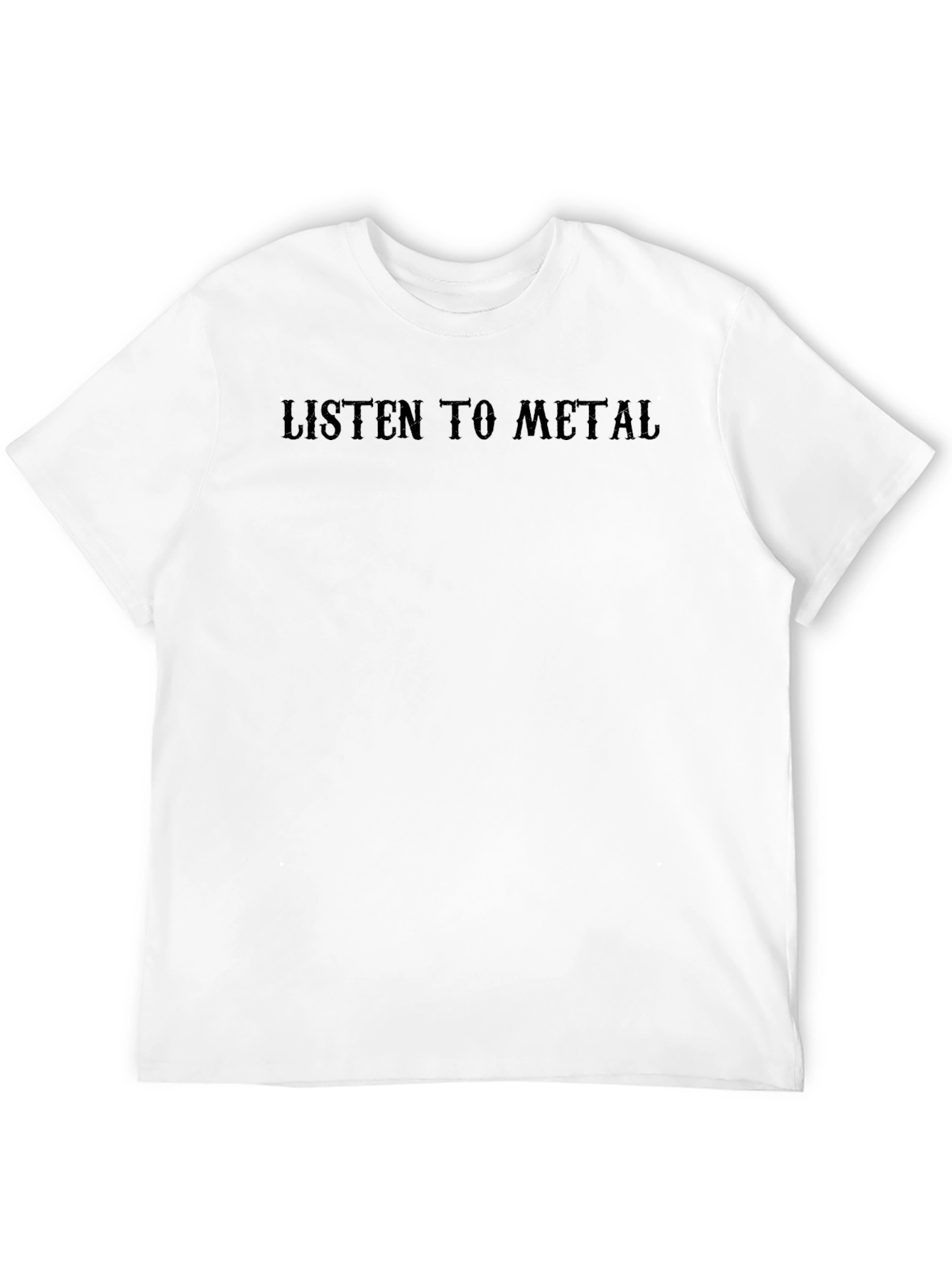 Black Listen To Metal Black T-Shirt view 12