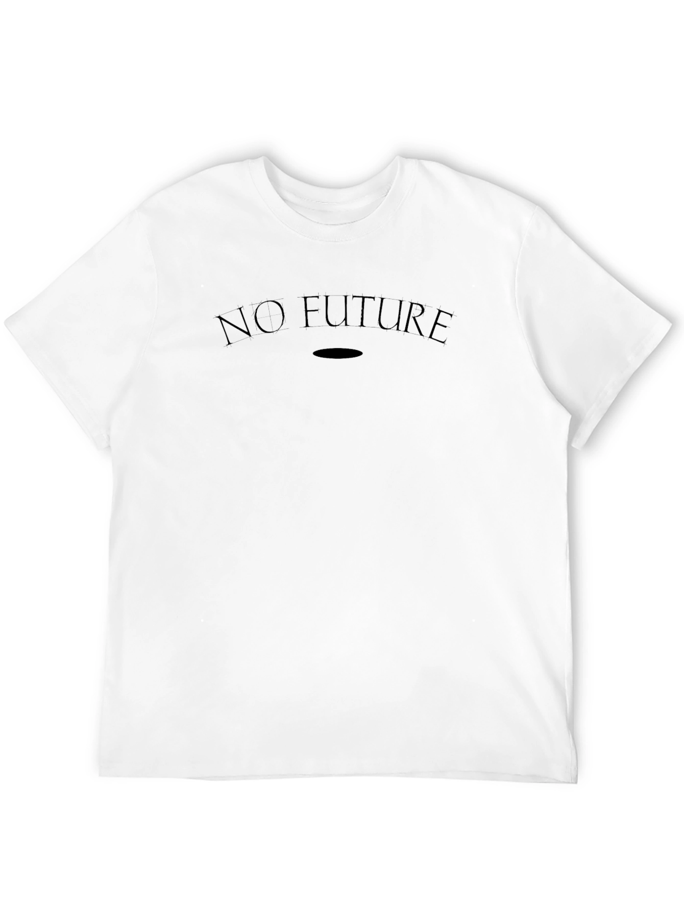 No Future Black Graphic Tee - Modern Streetwear - 12