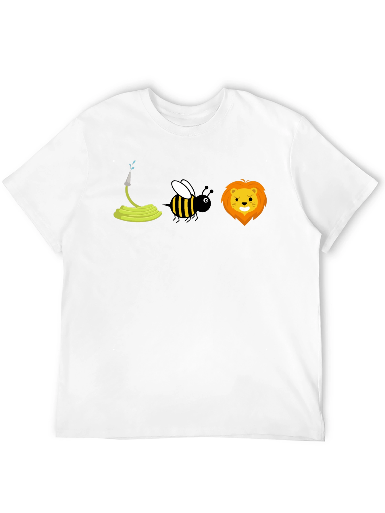 Black Hose-Bee-Lion Pun Graphic T-Shirt view 12