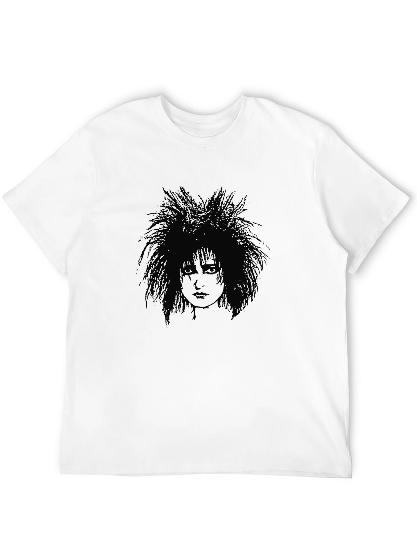 Black Gothic Portrait Black T-Shirt view 12