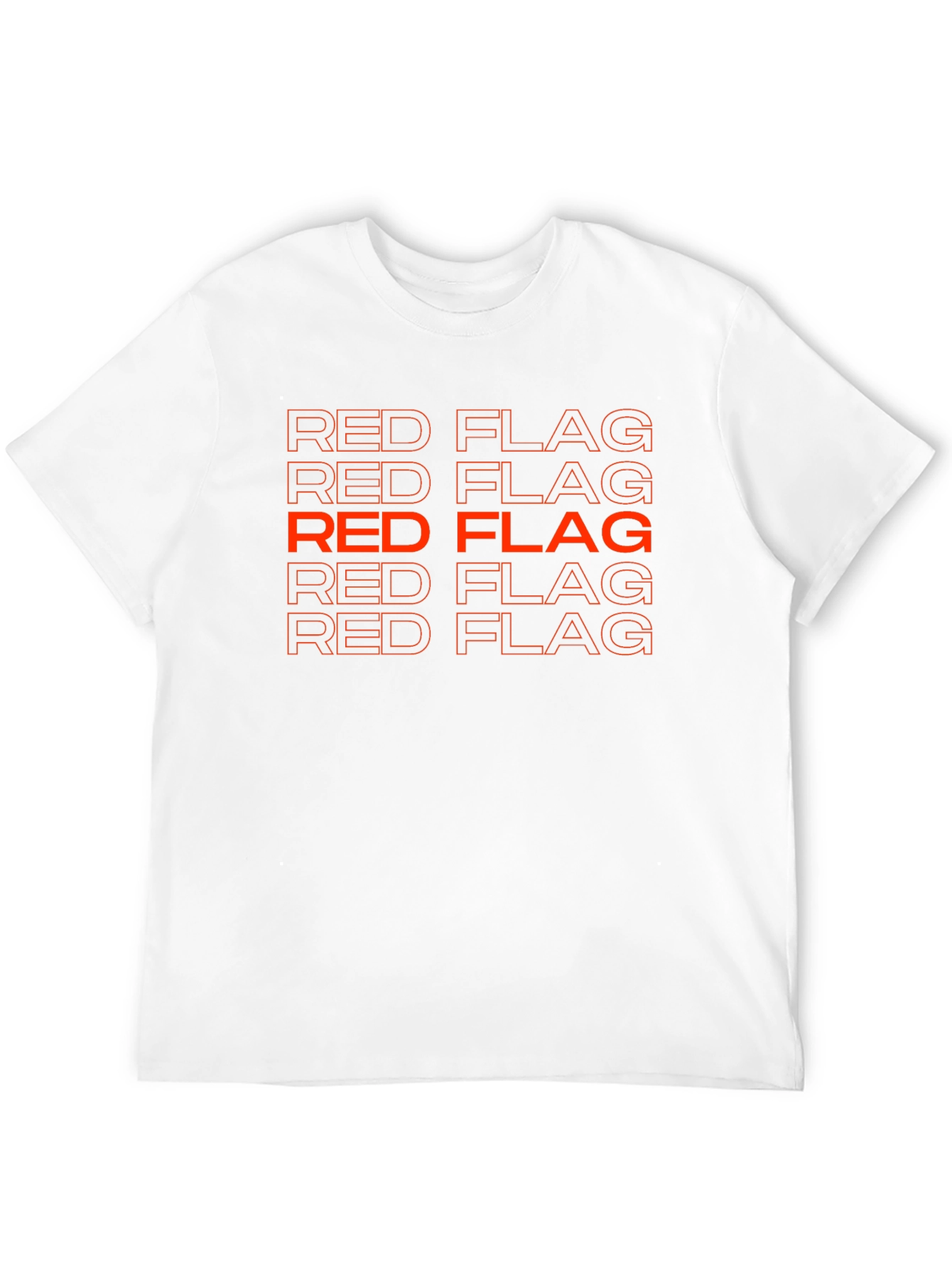 Black Red Flag Graphic Tee - Bold Statement Style view 12