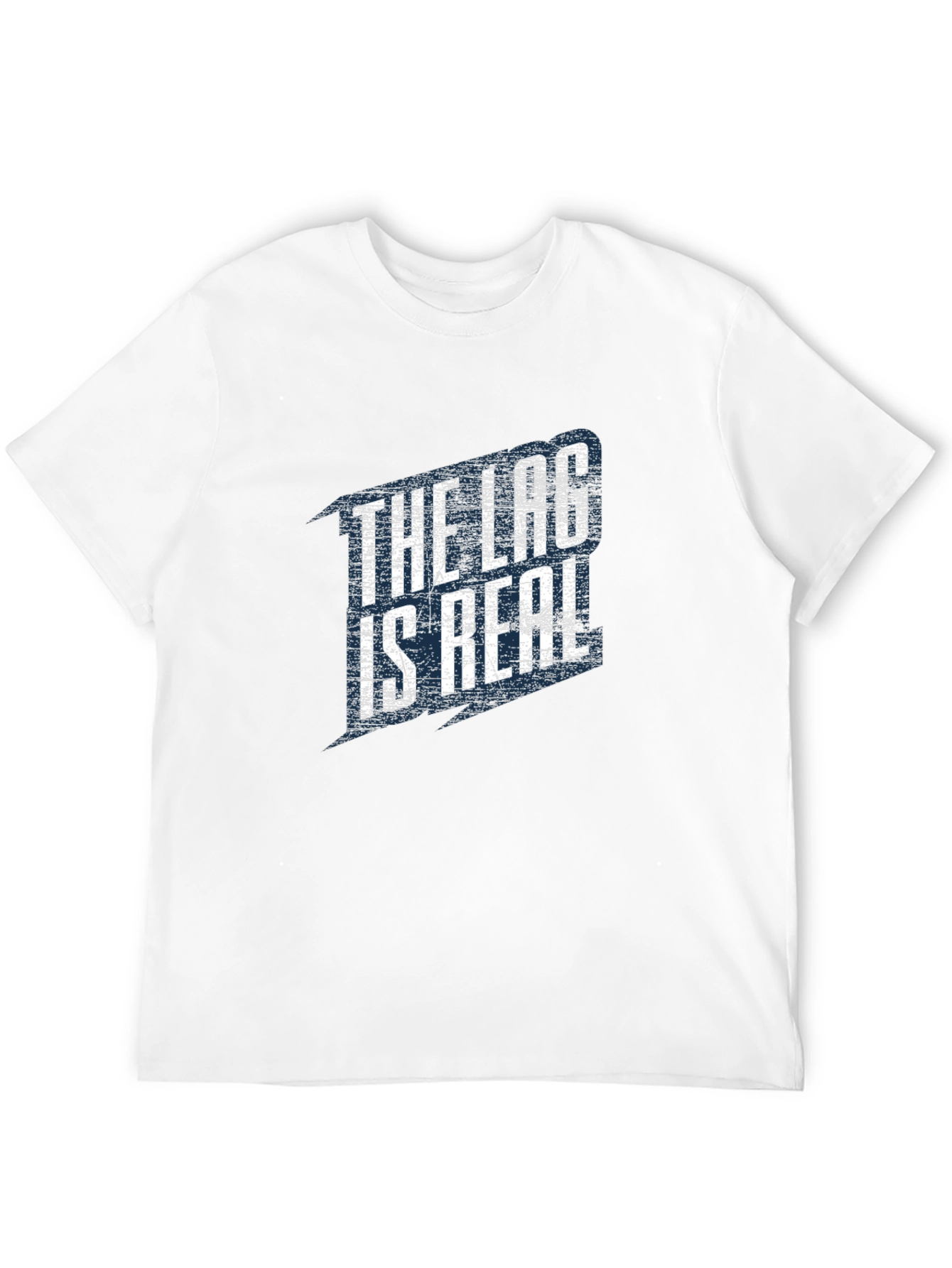 Black The Lag Is Real Graphic T-Shirt view 12