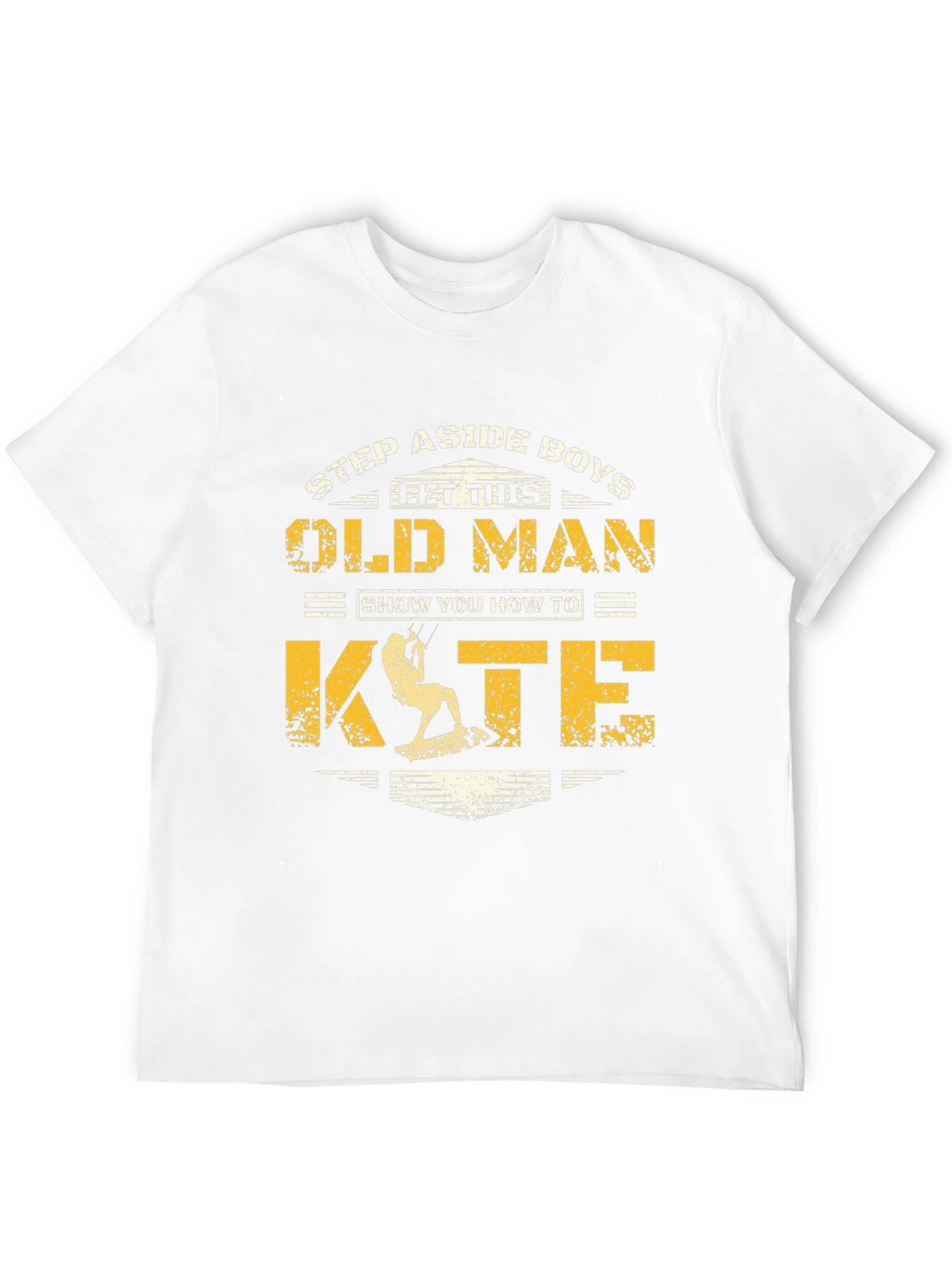 Black Old Man Kite T-Shirt: Step Aside Boys Tee view 12