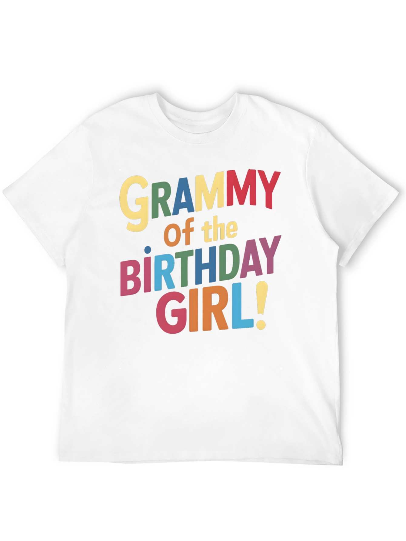 Black Grammy of the Birthday Girl Black T-Shirt view 12