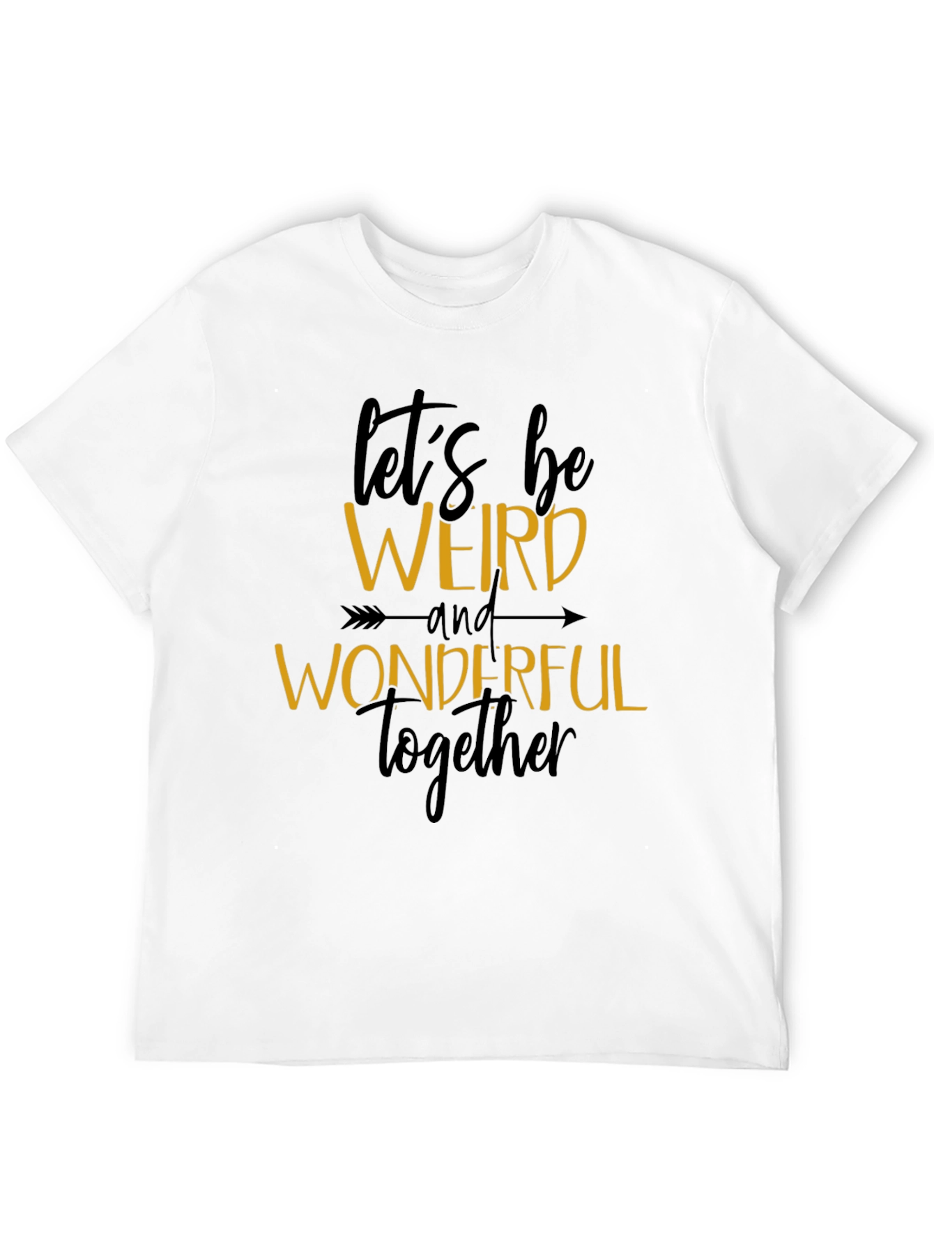 Black Let's Be Weird and Wonderful Tee view 12