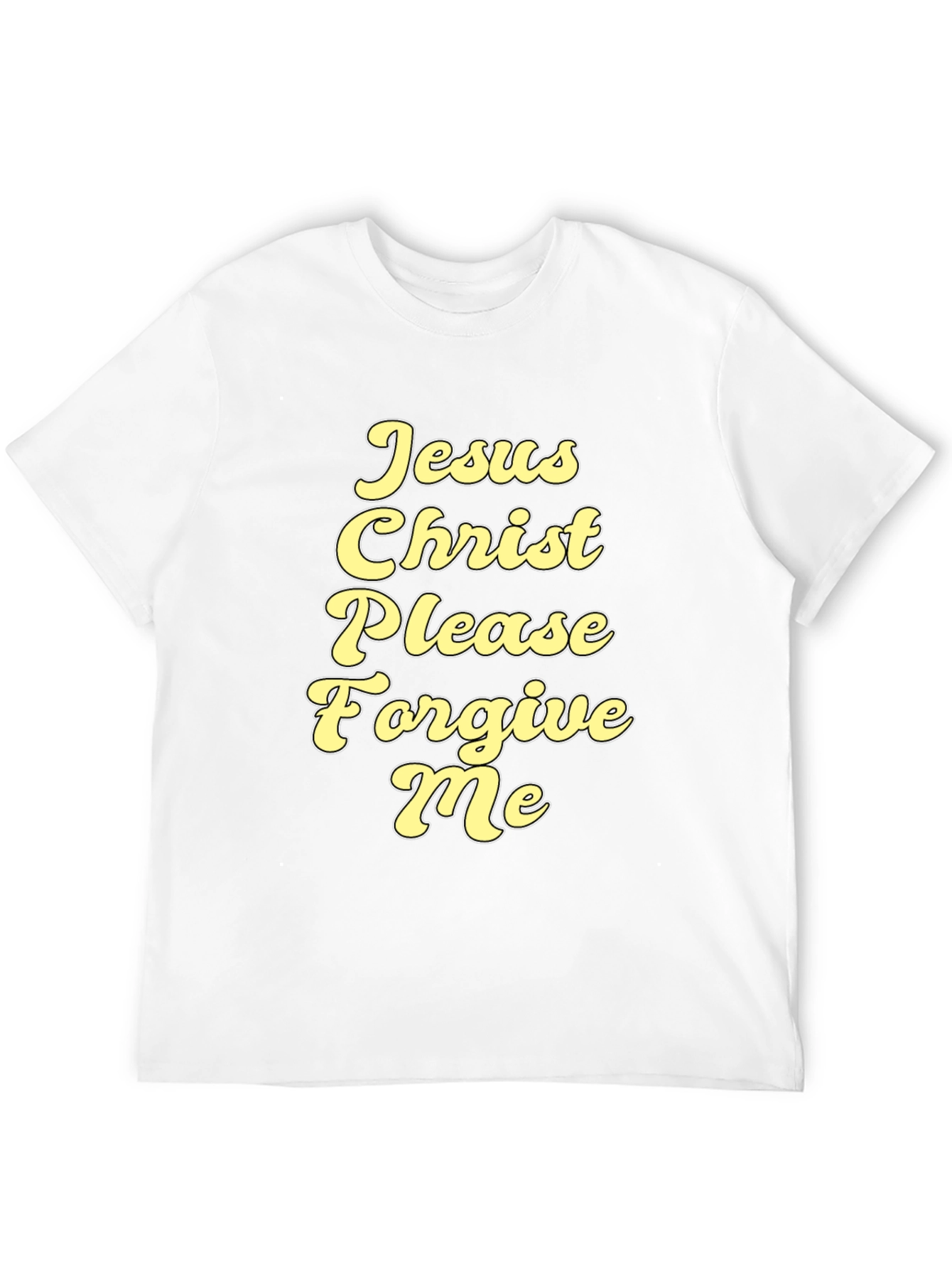 Black Jesus Christ Please Forgive Me Graphic Tee view 12