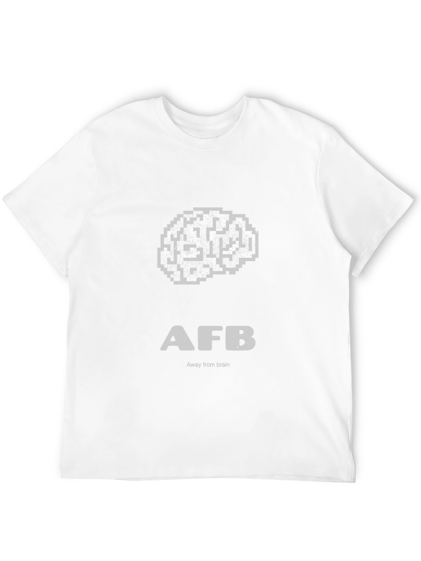 Black Away From Brain - Funny Graphic Tee view 12