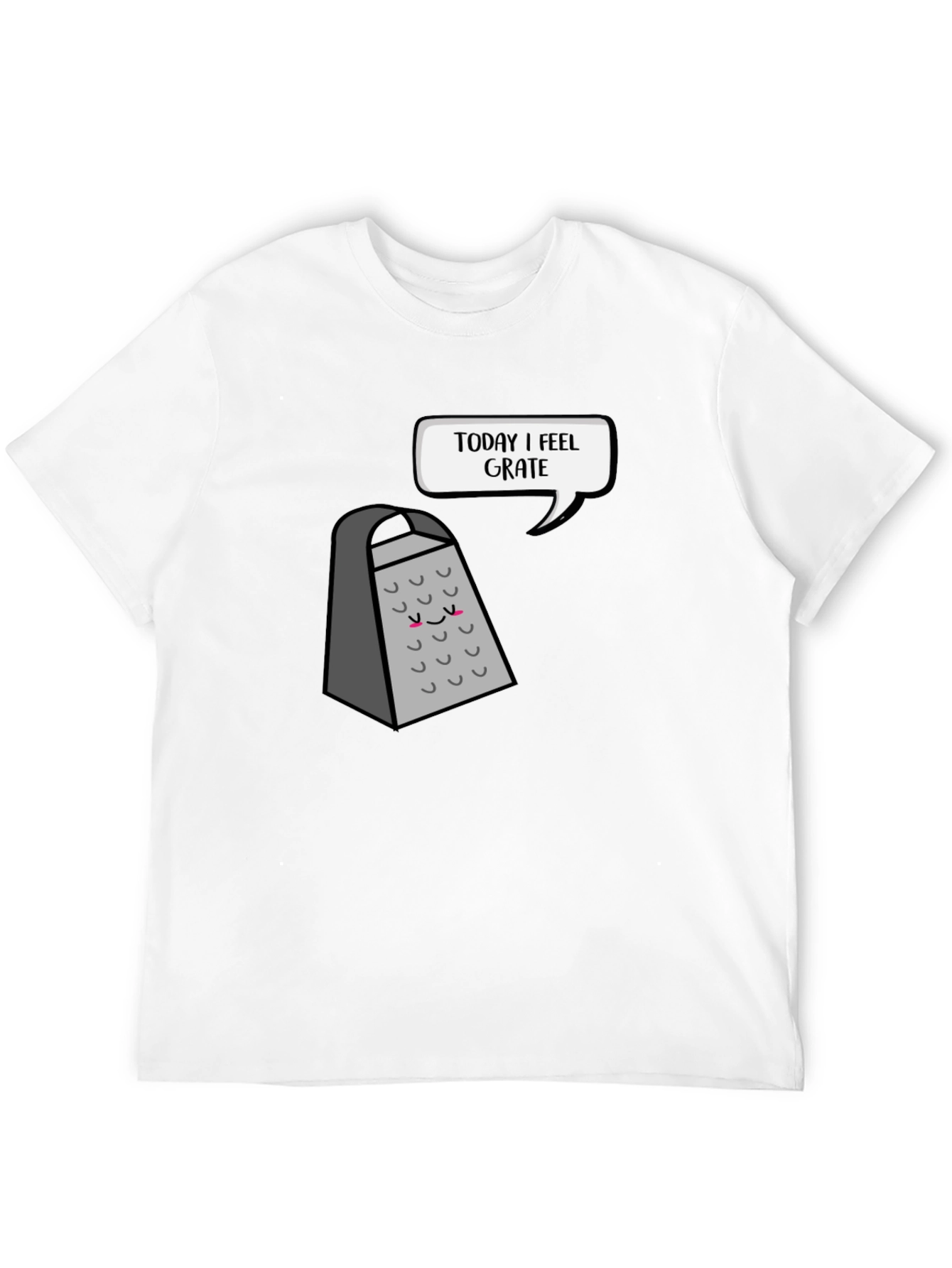 Black Funny Grater T-Shirt: Today I Feel Grate view 12