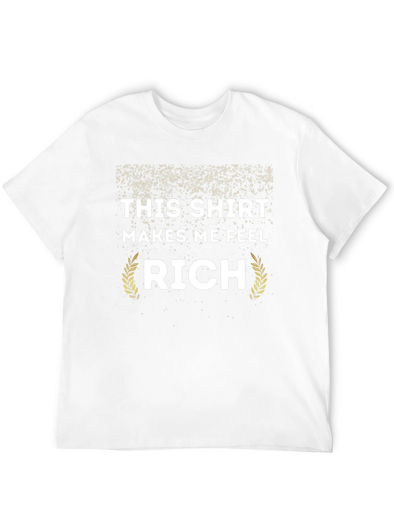 Black This Shirt Makes Me Feel Rich Novelty T-Shirt view 12