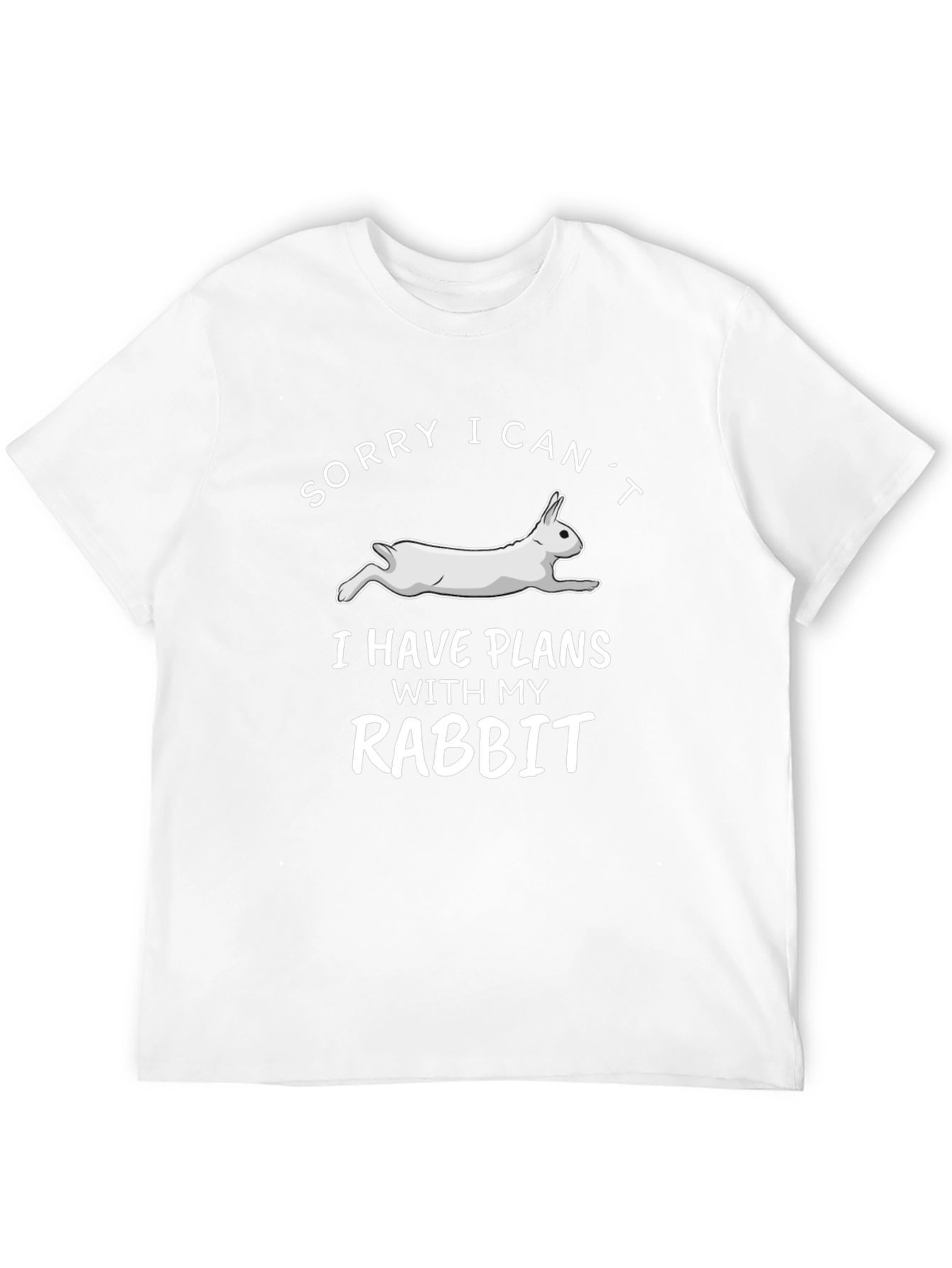 Black Rabbit Plans Graphic T-Shirt - Soft Cotton Tee view 12