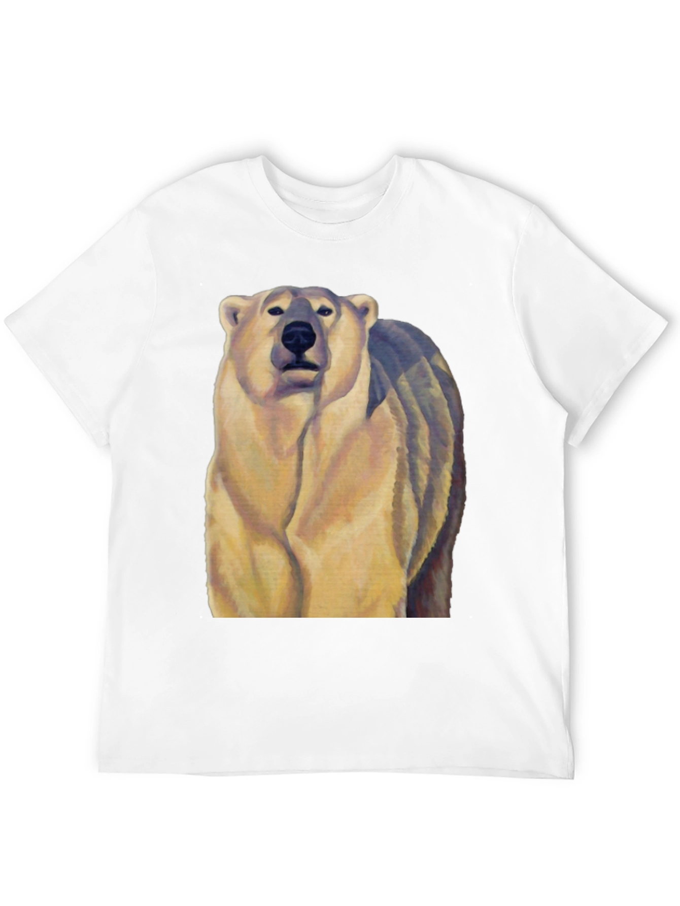 Black Polar Bear Graphic Tee - Black Cotton Blend view 12