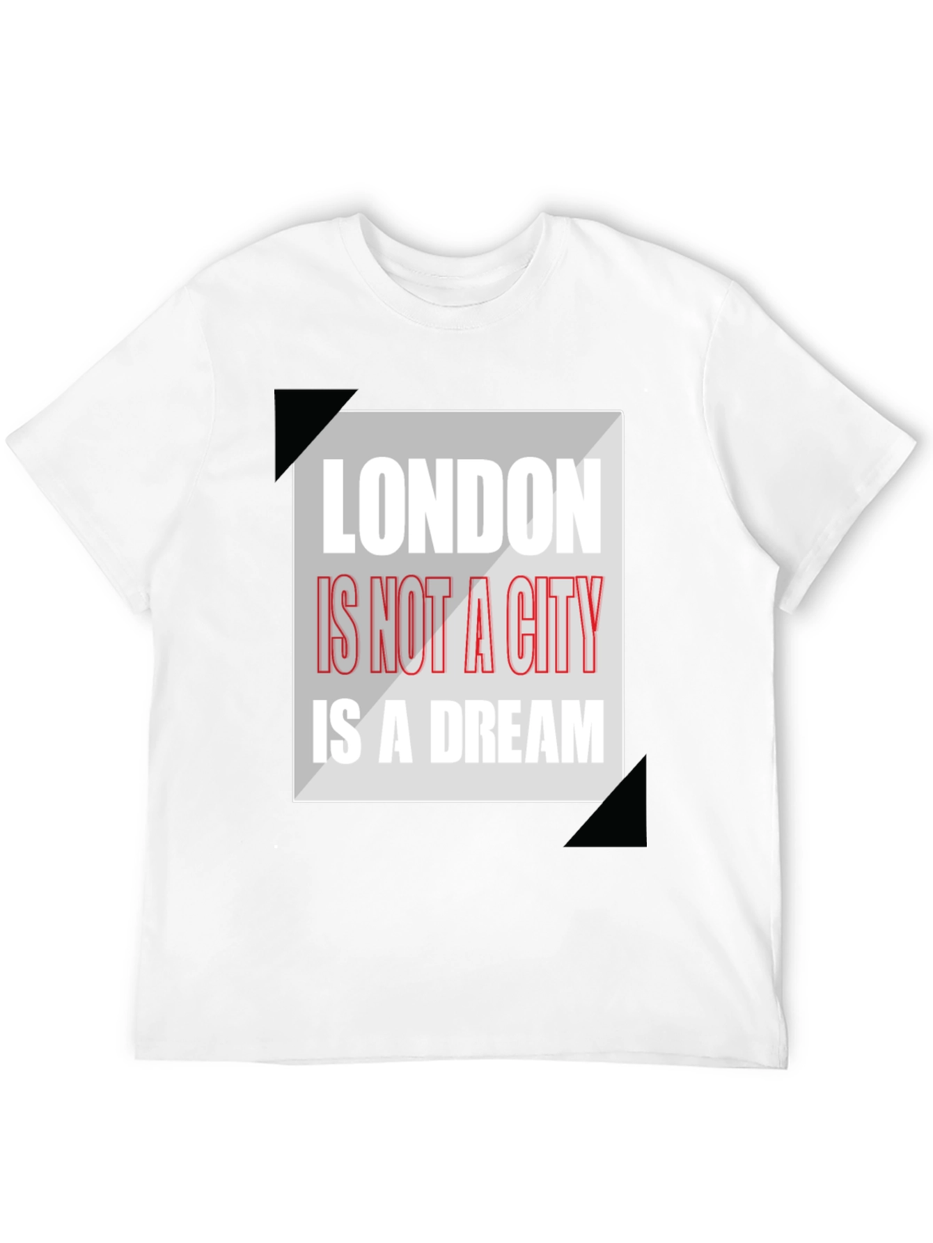 Black London Dream Graphic Tee - Men's Black T-Shirt view 12