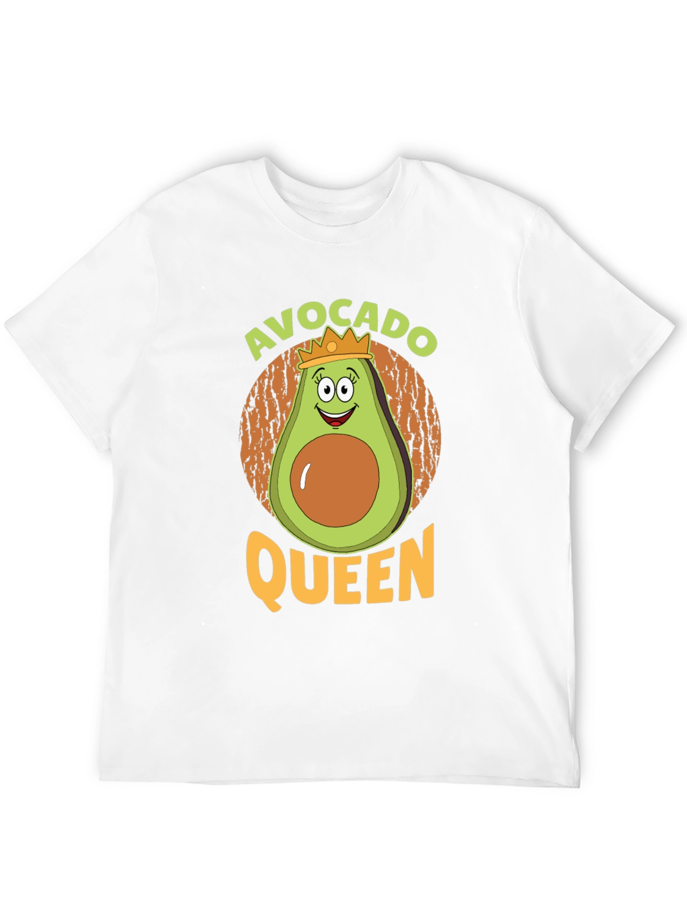 Black Avocado Queen Graphic Tee - Funny Fruit T-Shirt view 12
