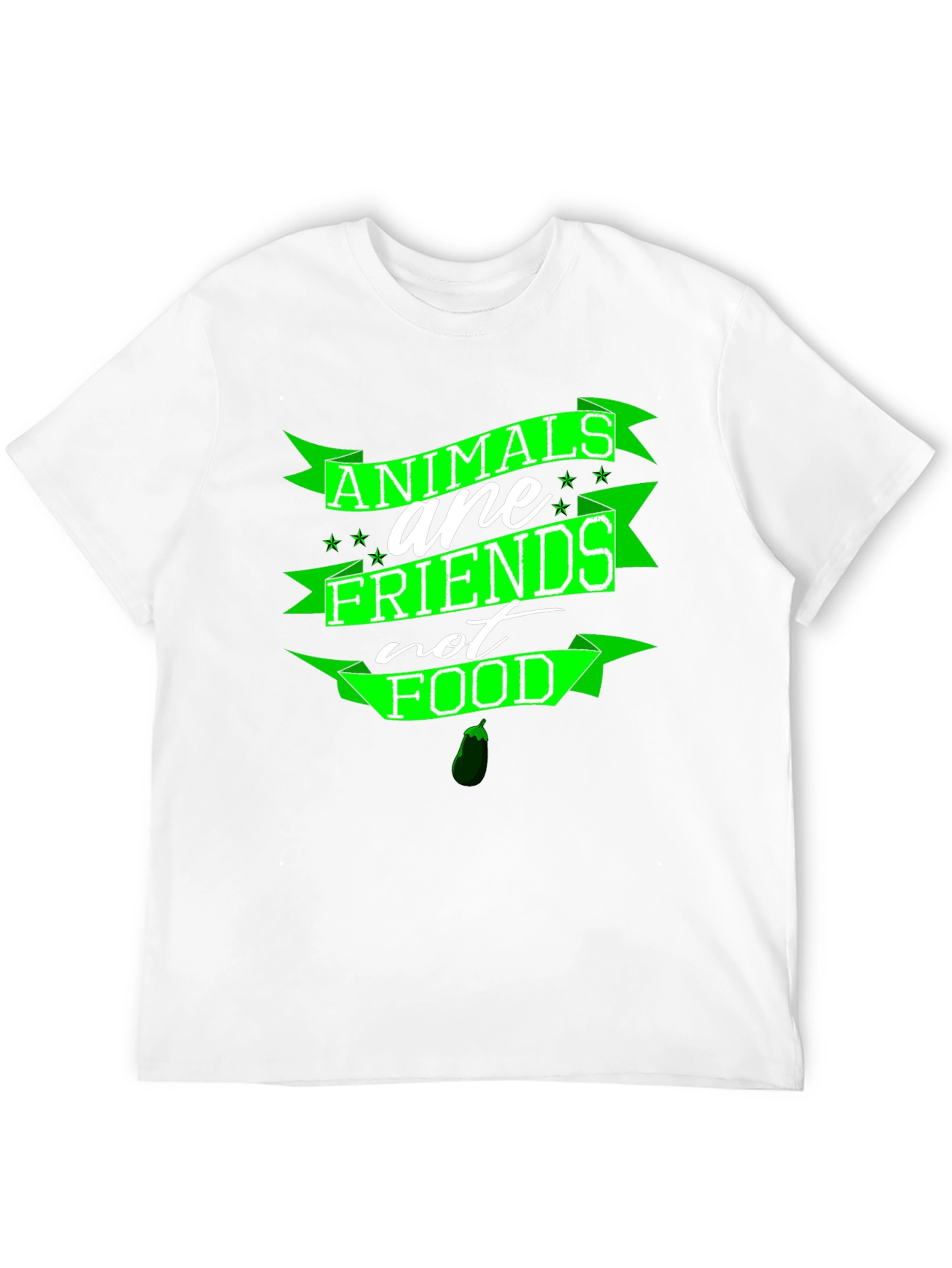 Black Animals are Friends T-Shirt - Vegan Friendly view 12