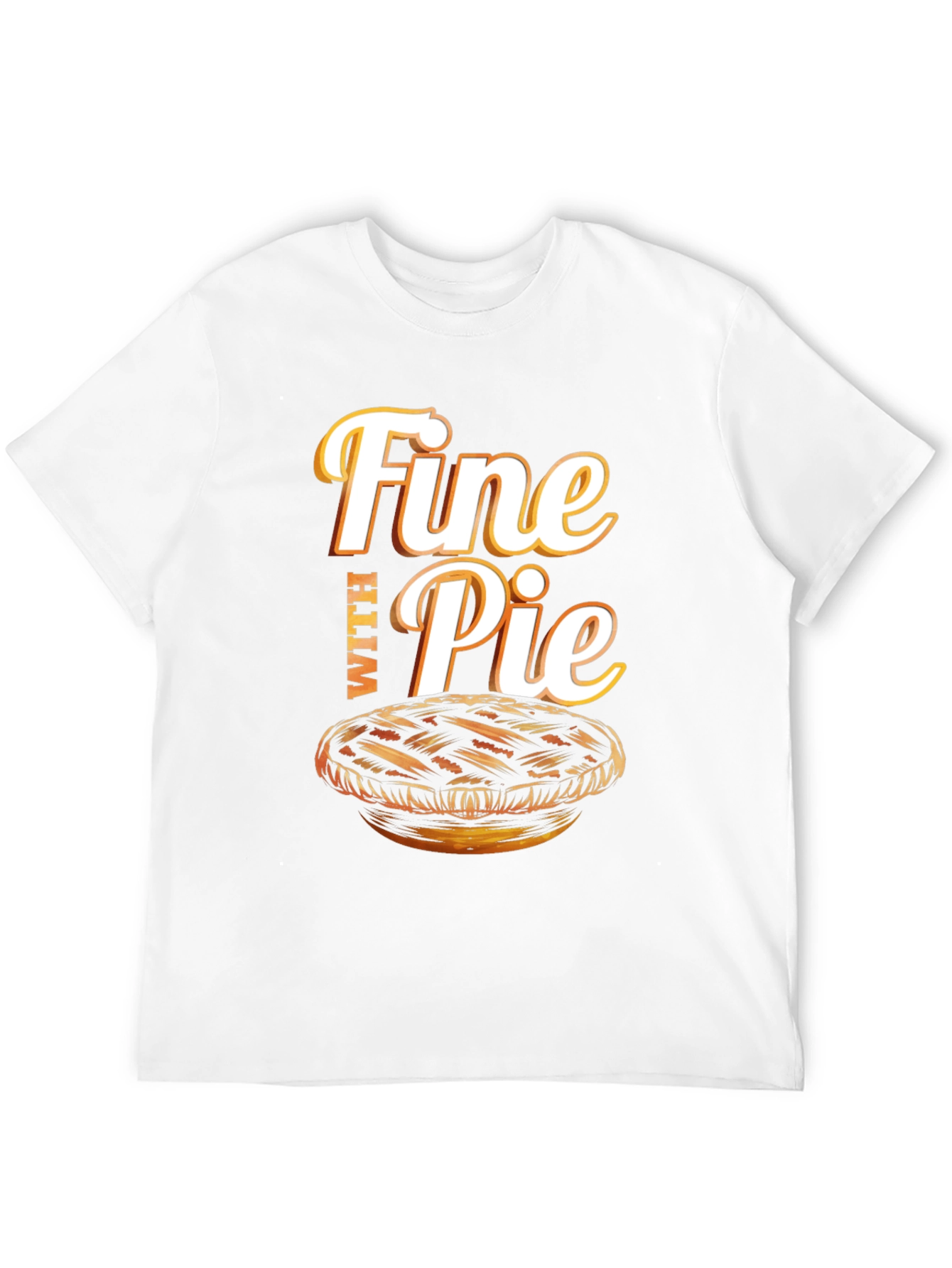Black Fine With Pie Graphic T-Shirt view 12
