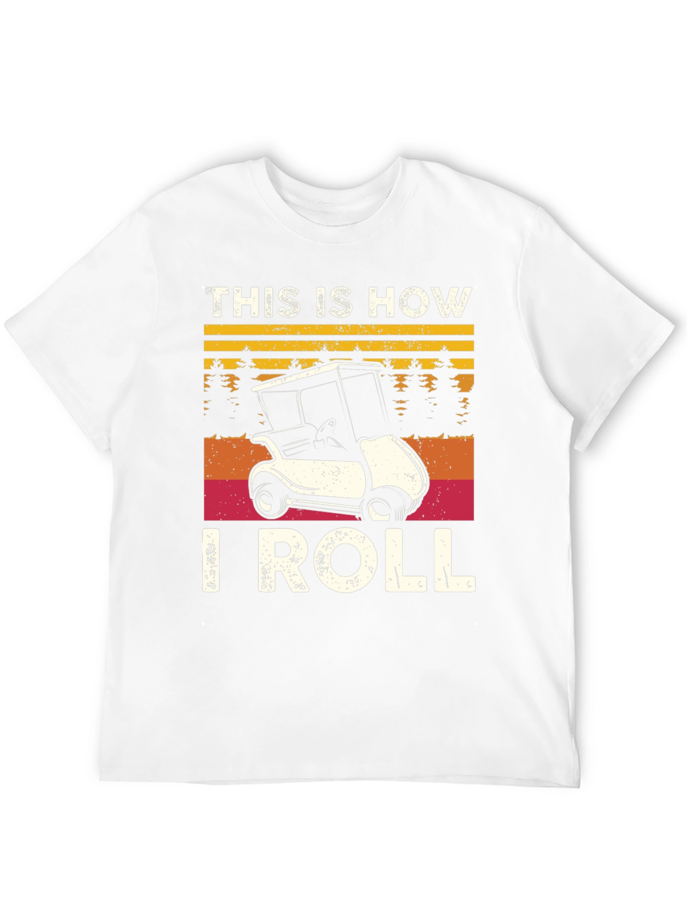 Black This Is How I Roll Golf T-Shirt view 12