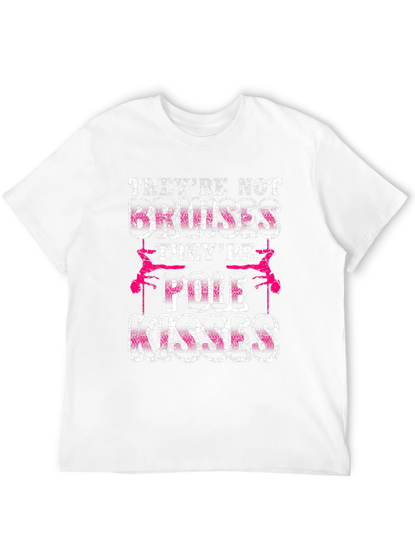 Black Pole Kisses Graphic T-Shirt - Funny Pole Dancing Tee view 12