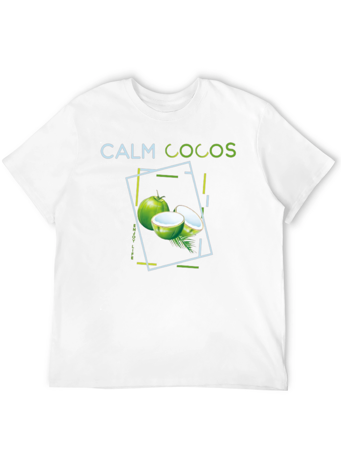 Calm Cocos Graphic Tee - Tropical Vibe Shirt - 12